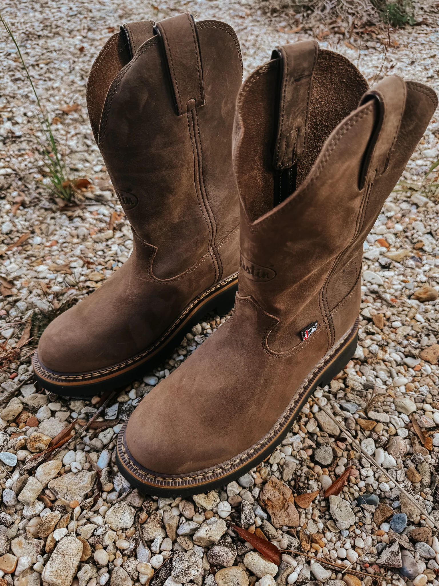 Men's Justin Carbide 11" Pull-On Work Boots - Image 6