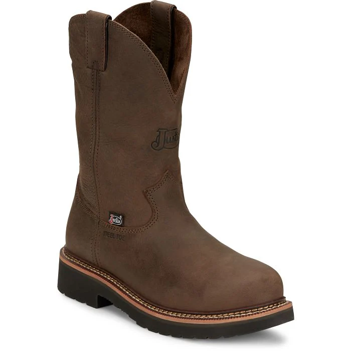 MEN'S JUSTIN CARBIDE 11" STEEL TOE WORK BOOTS - Image 8