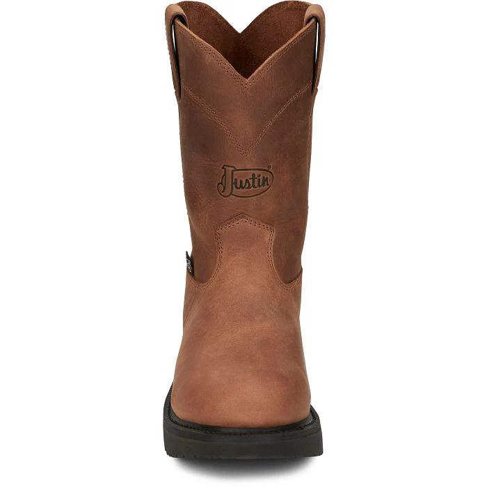 Men's Justin Round-Up 10" Round Toe Boots - Image 11