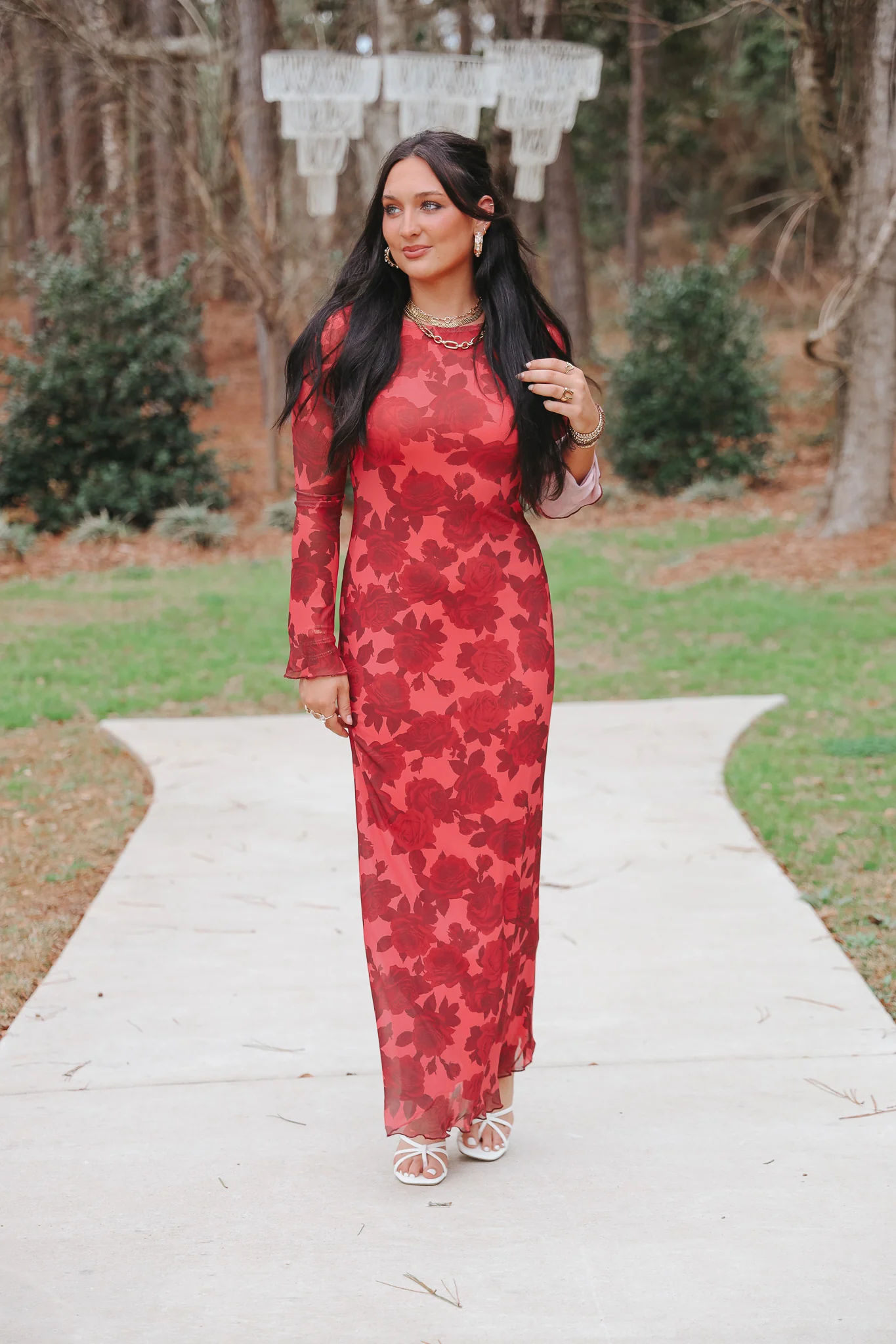 Romantic Blooms Floral Maxi Dress