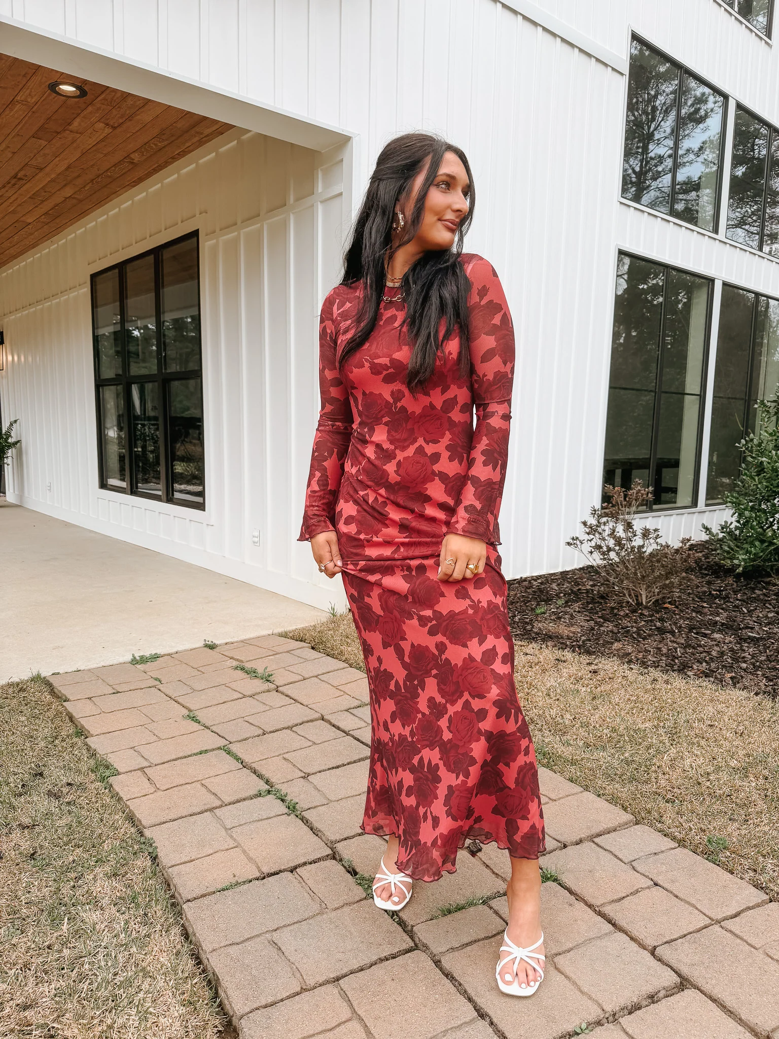 Romantic Blooms Floral Maxi Dress - Image 4