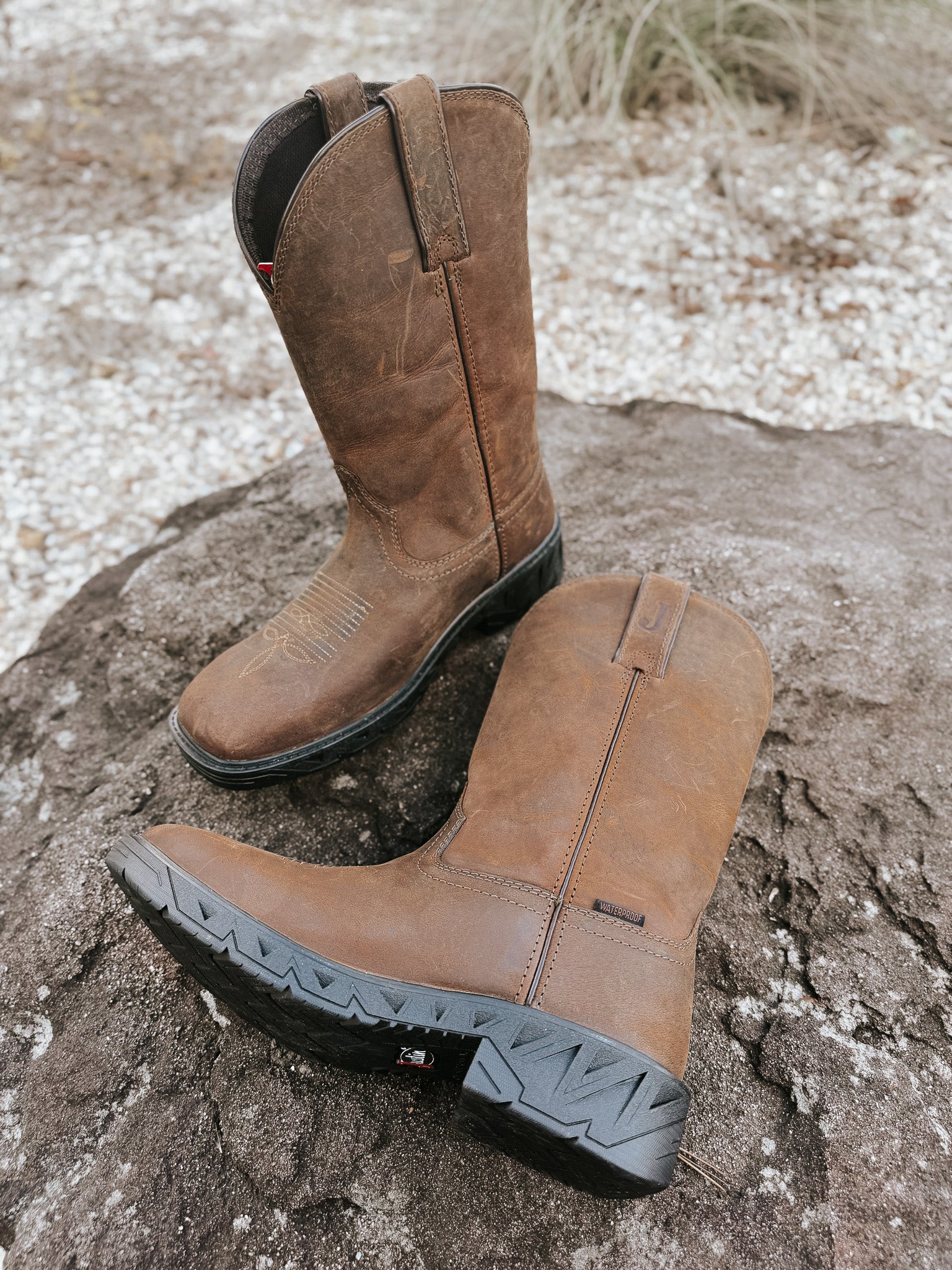 Justin Men's 11" Trencher Square Toe Waterproof Boots - Image 13