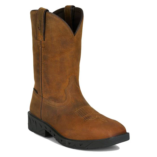 Justin Men's 11" Trencher Square Toe Waterproof Boots - Image 14