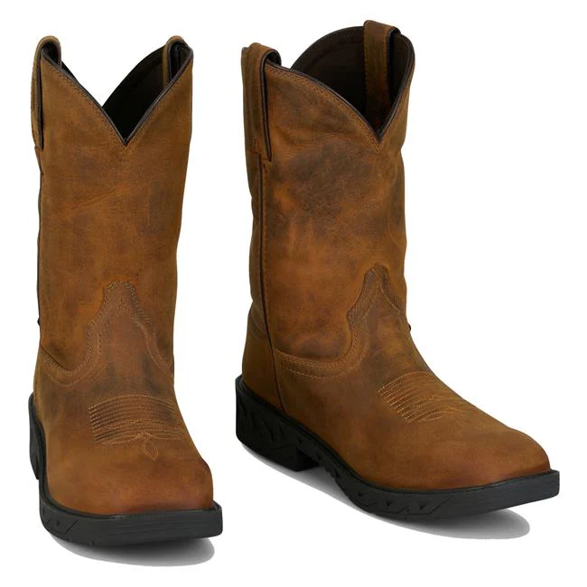 Justin Men's 11" Trencher Square Toe Waterproof Boots - Image 15