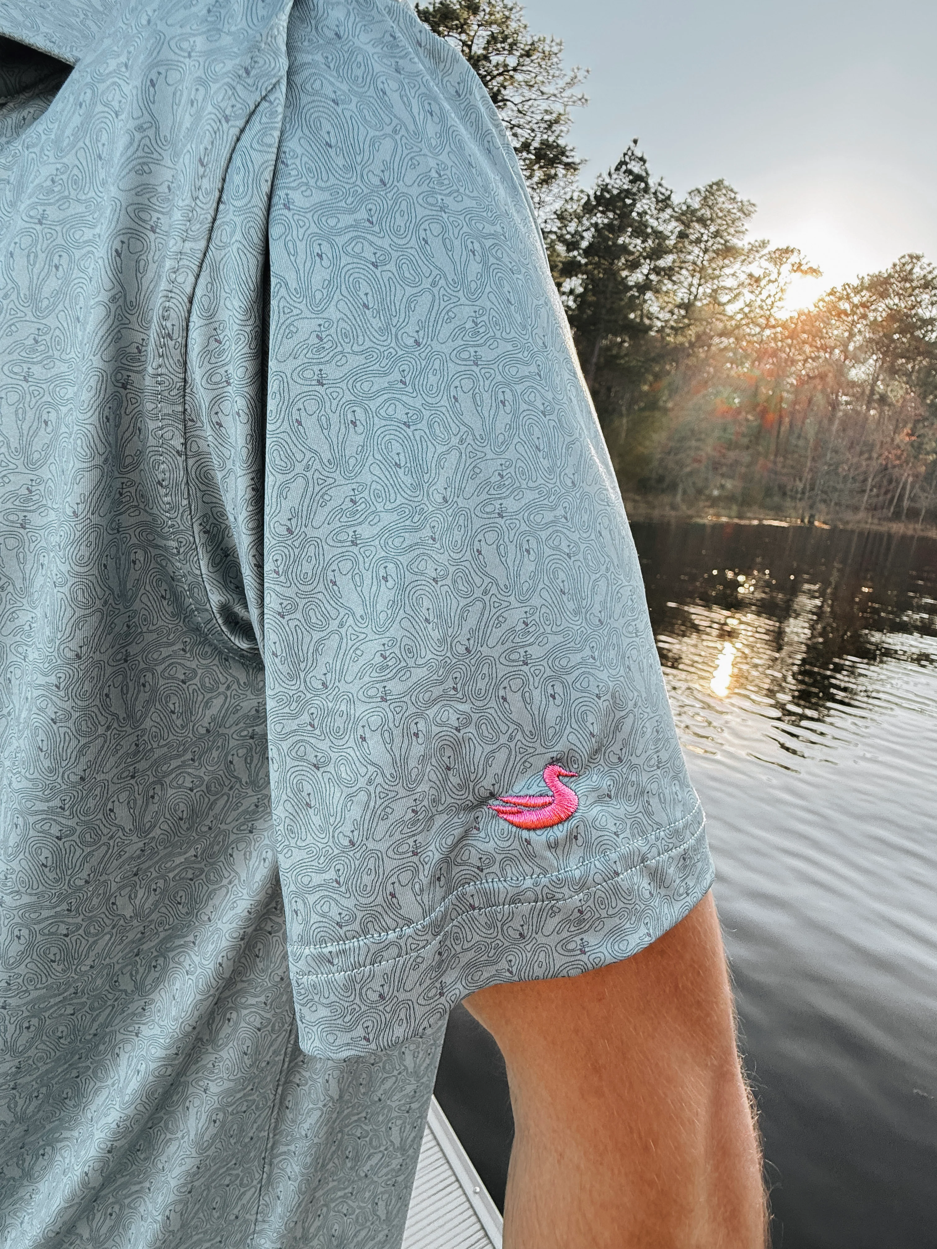 Southern Marsh Flyline Performance Polo in Burnt Sage - Image 2