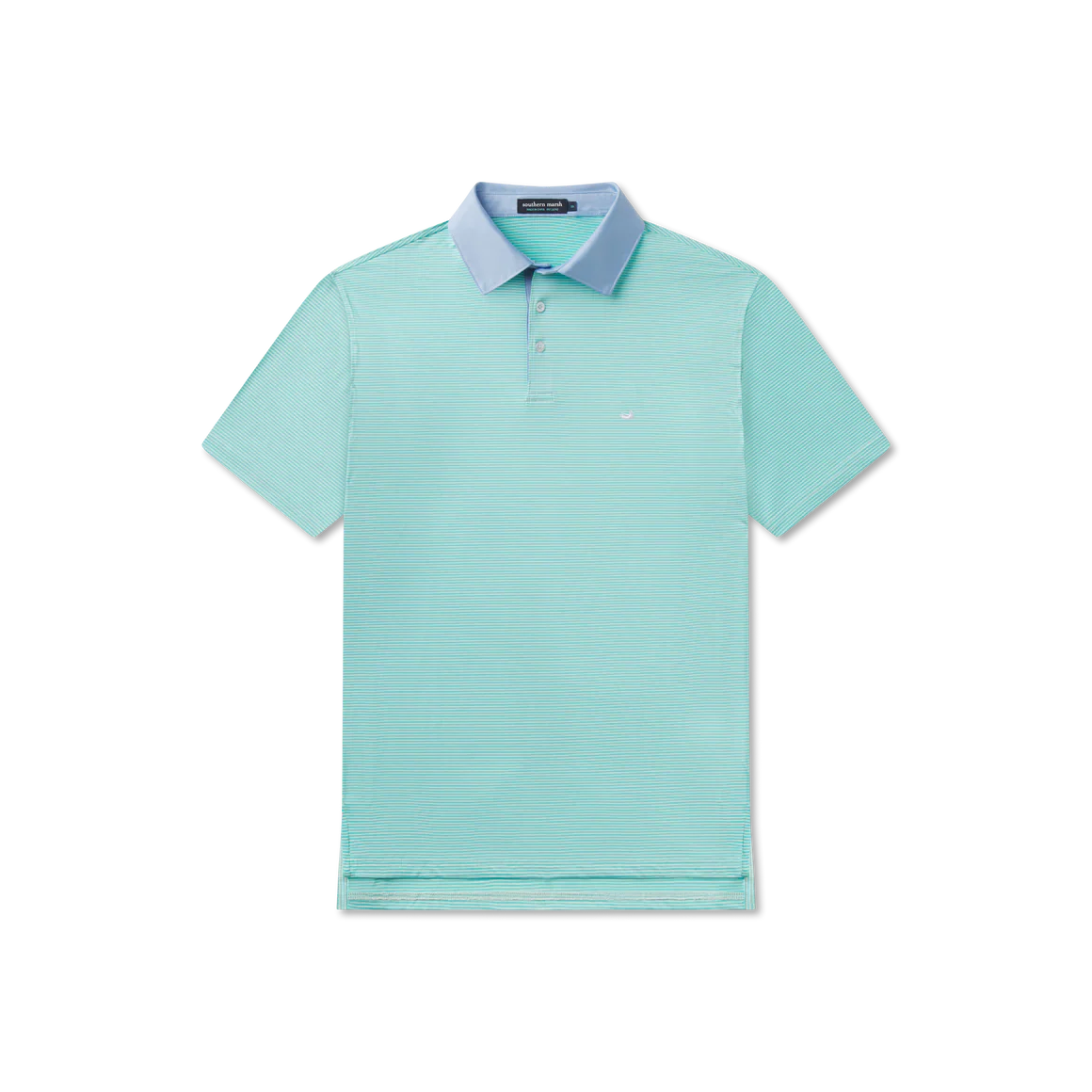 Southern Marsh Bermuda Performance Polo - Hampton Stripe - Image 5