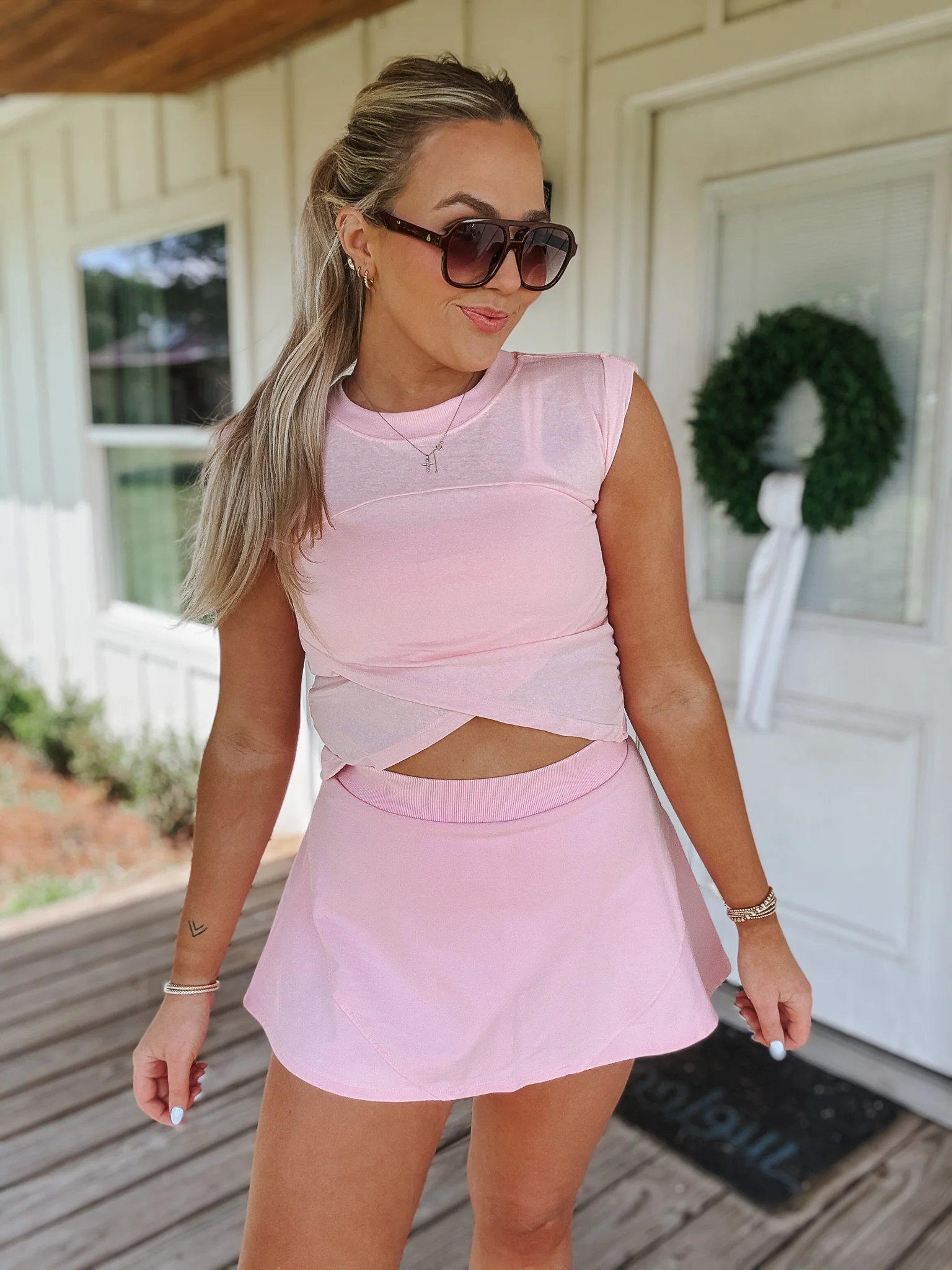 Court Crush Pink Athletic Mini Skort