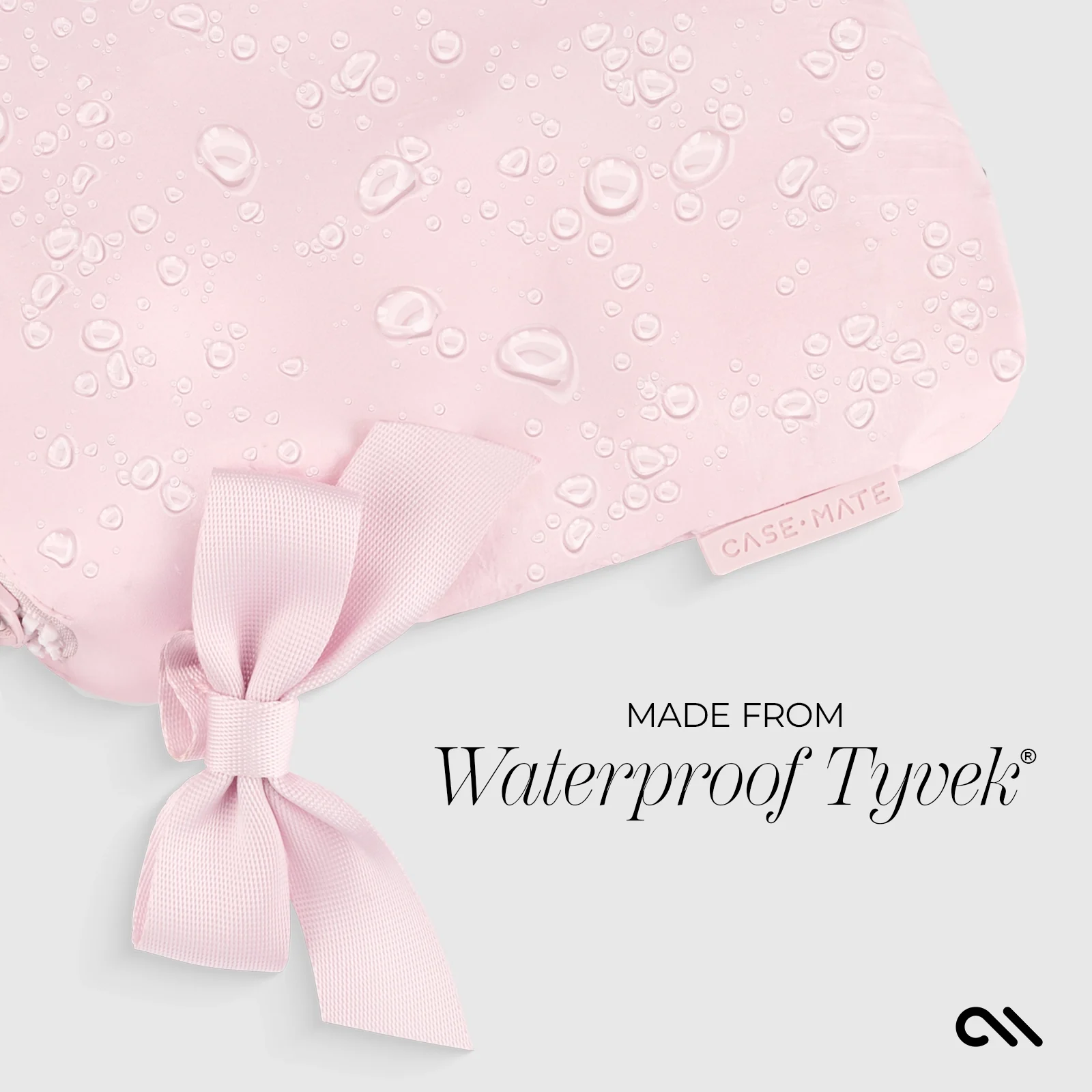 Case-Mate Bow Waterproof Zip Pouch - Ballet Pink - Image 8