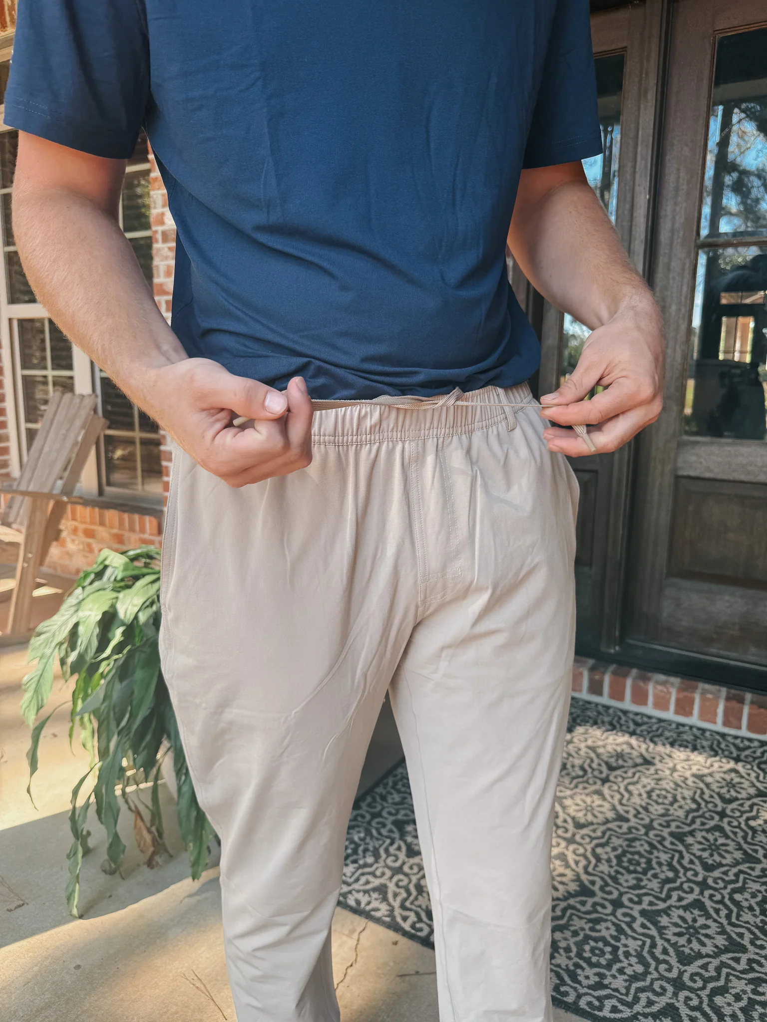 Burlebo Men's Performance Pants in Cobblestone - Image 15