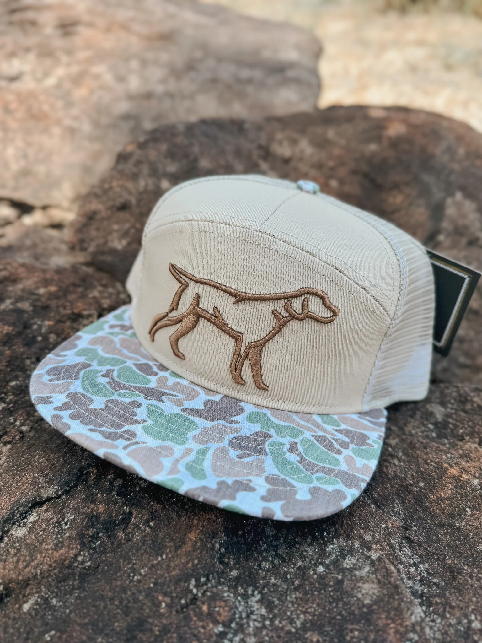 Fieldstone 7 Panel 3D Puff Camo Bill Hat - Image 2
