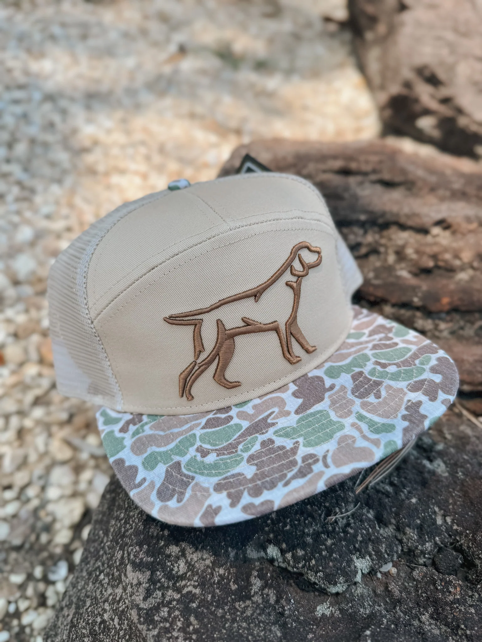 Fieldstone 7 Panel 3D Puff Camo Bill Hat - Image 4