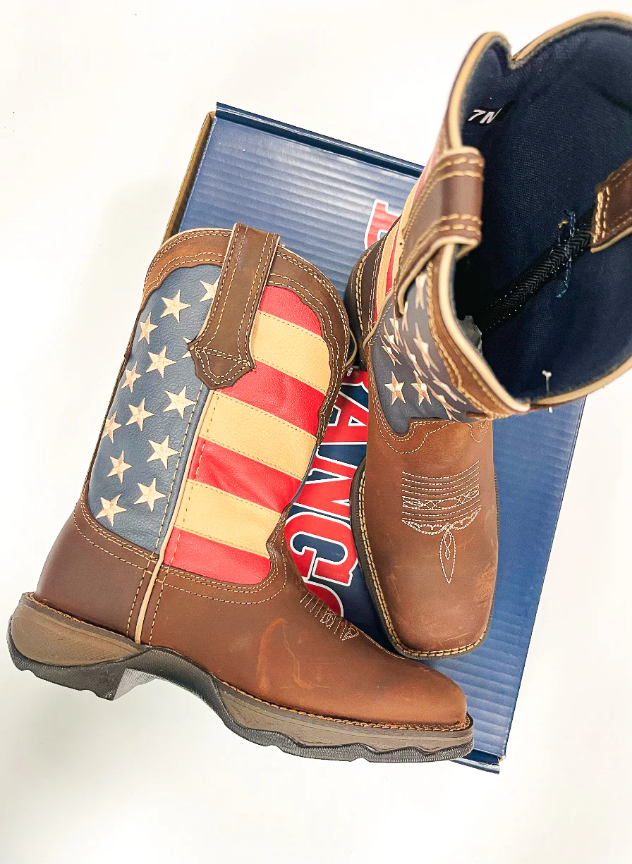 LADY REBEL BY DURANGO PATRIOTIC WOMEN'S PULL-ON WESTERN FLAG BOOT - Image 3