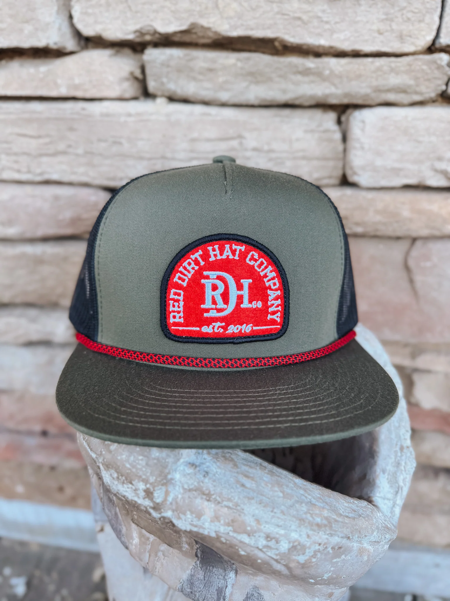 Men's Red Dirt Hat Co. Ruger Olive Black Cap - Image 3