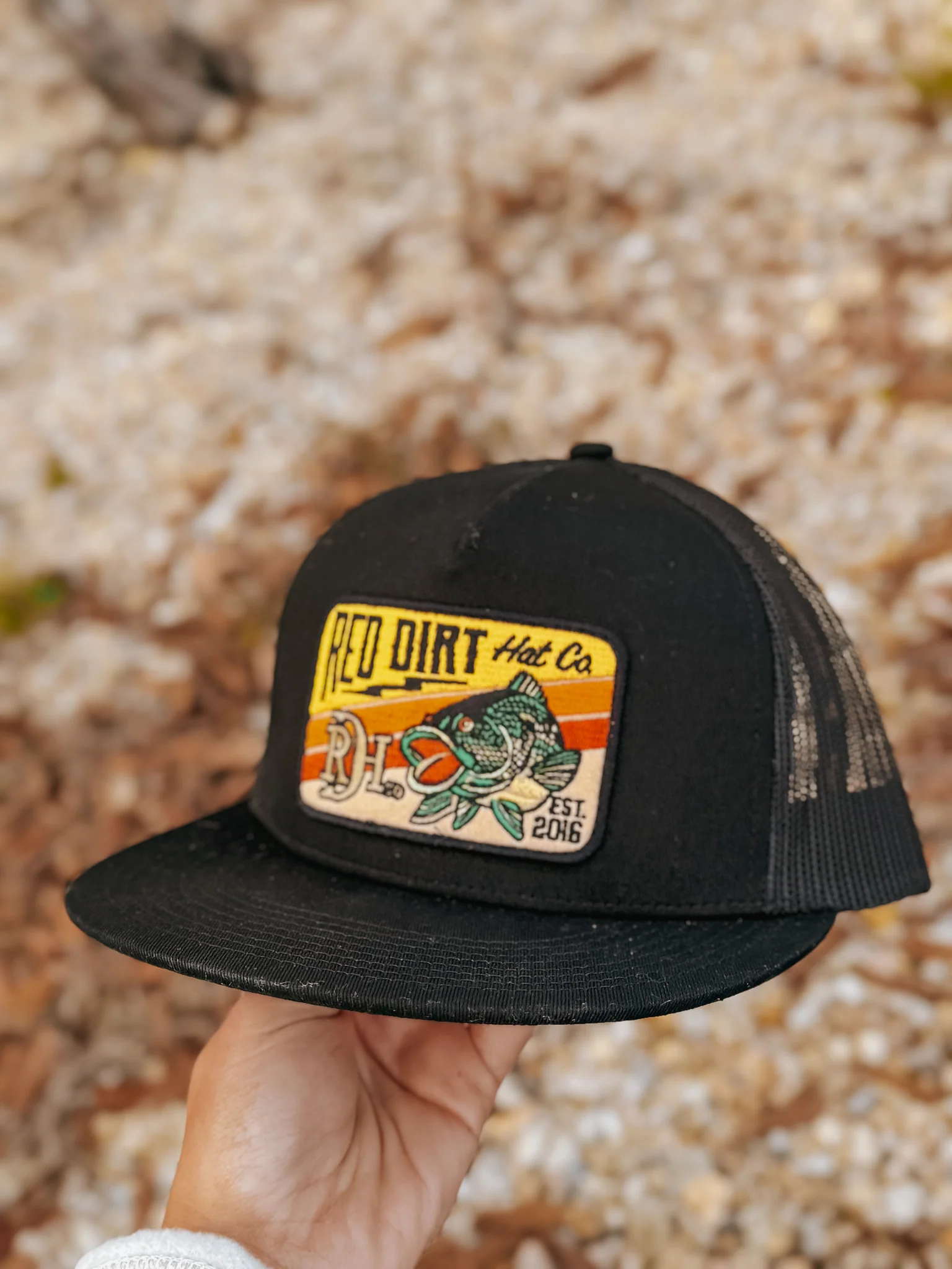 Red Dirt Hat Co. Wallhanger Black Cap - Image 2