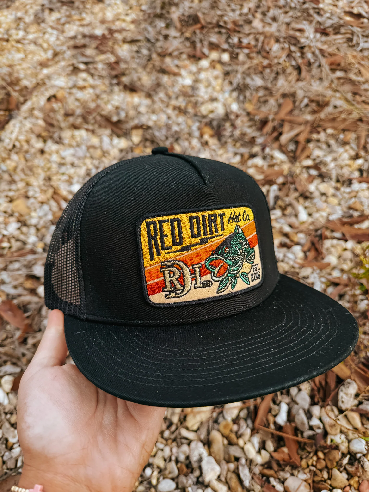 Red Dirt Hat Co. Wallhanger Black Cap - Image 4