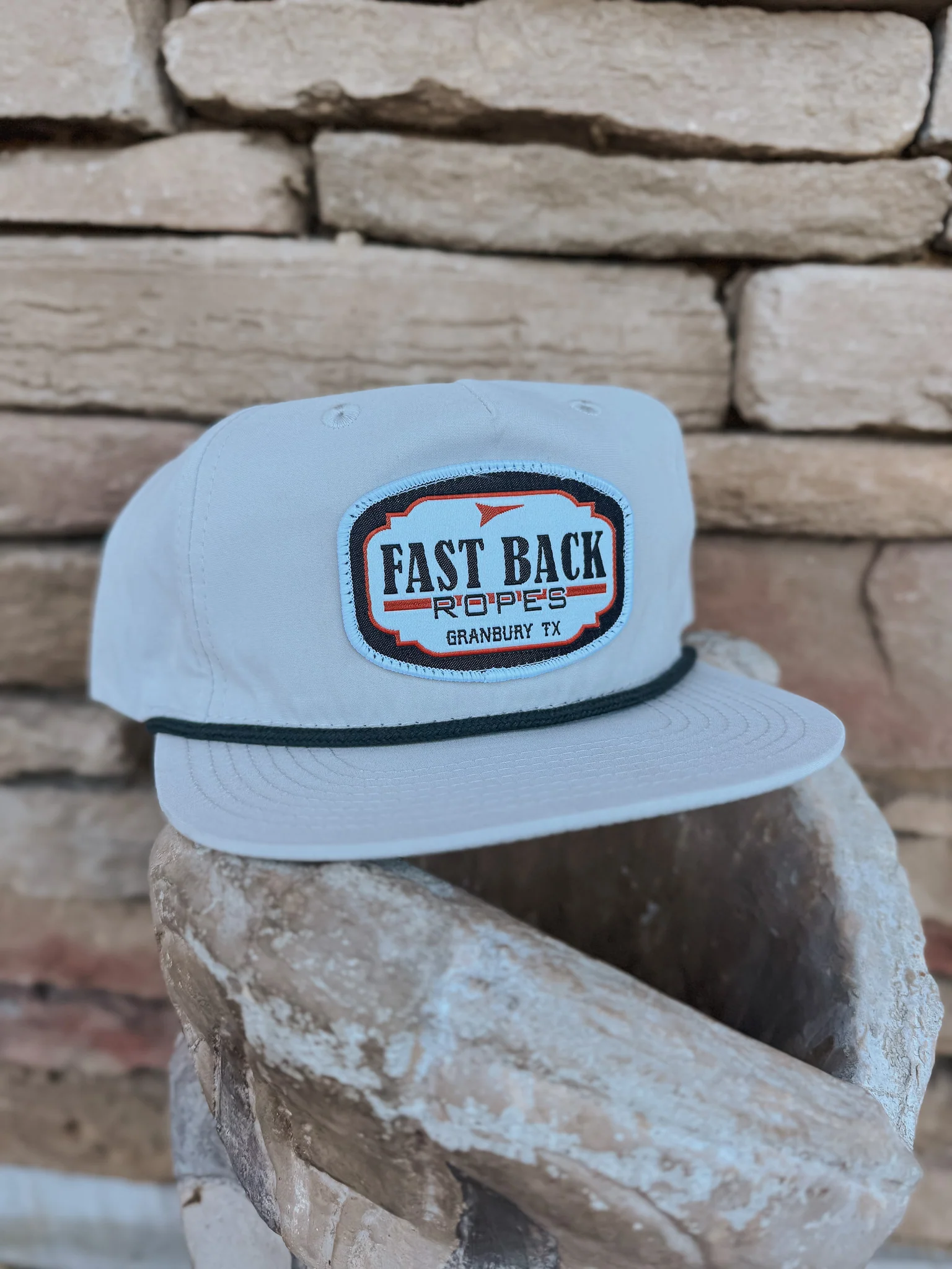 Men's Red Dirt Hat Co. Grey Fast Back Patch Cap - Image 3