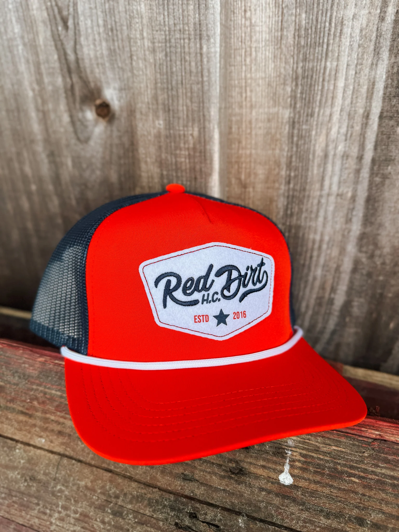 Men's Red Dirt Hat Co. Good Times Red/Navy Cap - Image 2