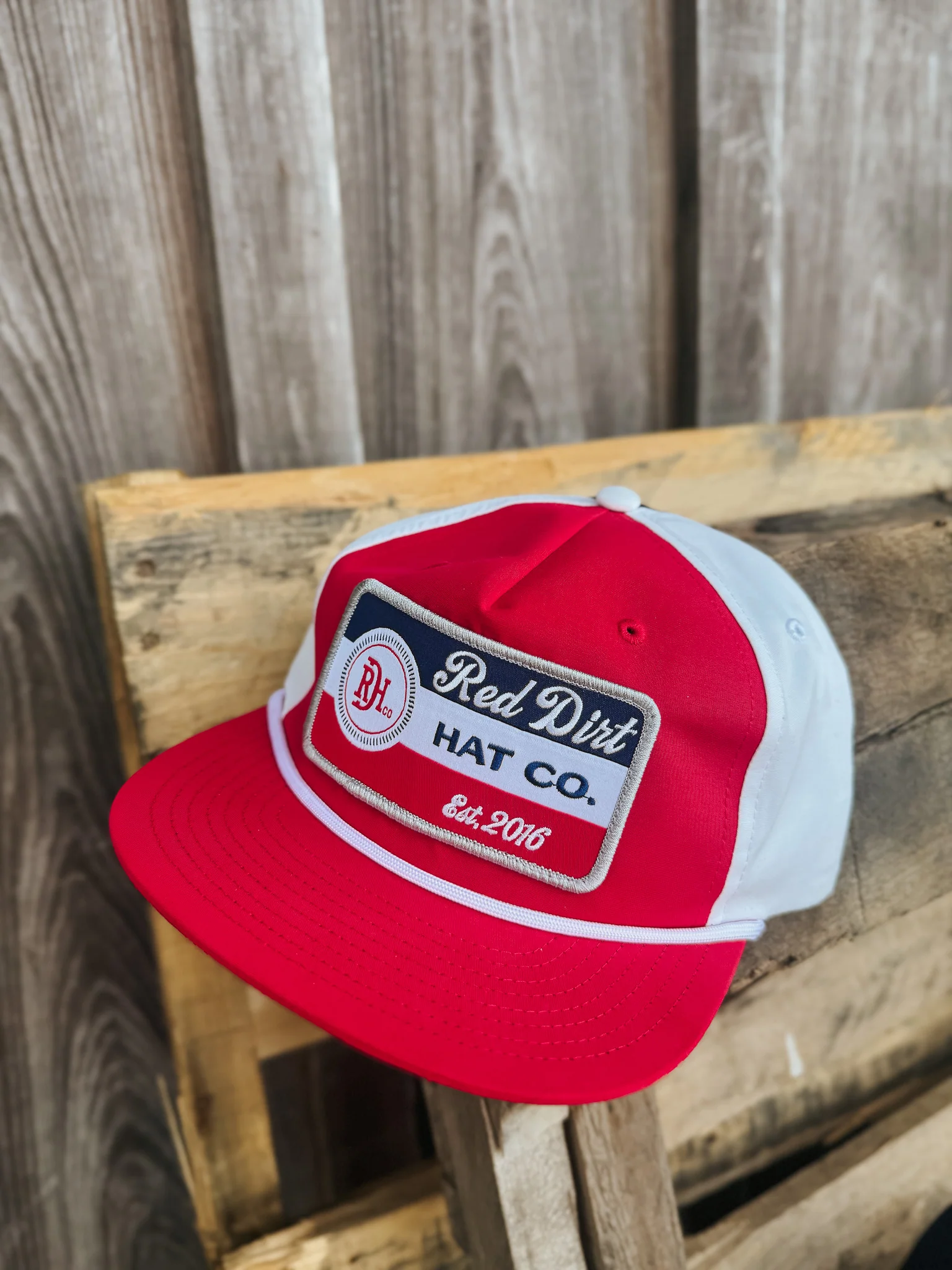Red Dirt Hat Co. The Patriot Red/White/Navy Cap - Image 7