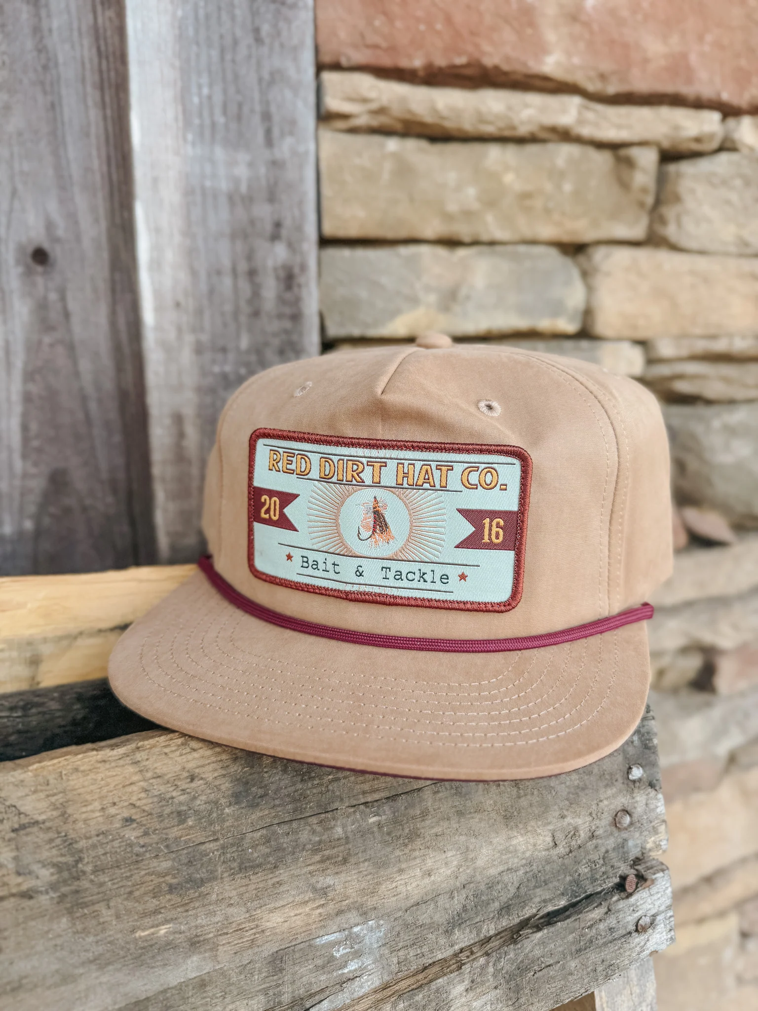 Red Dirt Hat Co. Catch & Release Tan Cap - Image 5