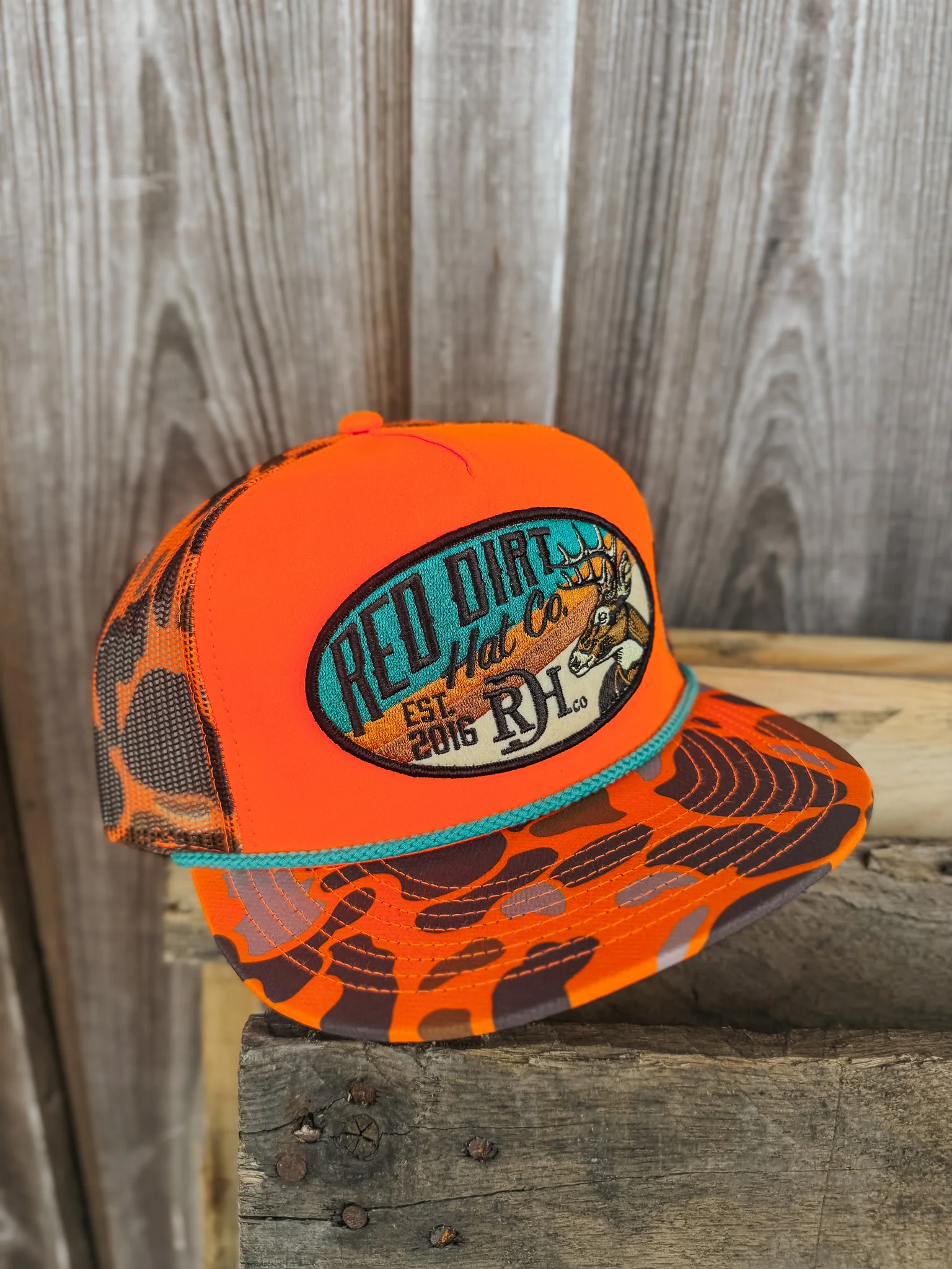 Red Dirt Hat Co. Show Stopper Orange Cap - Image 3