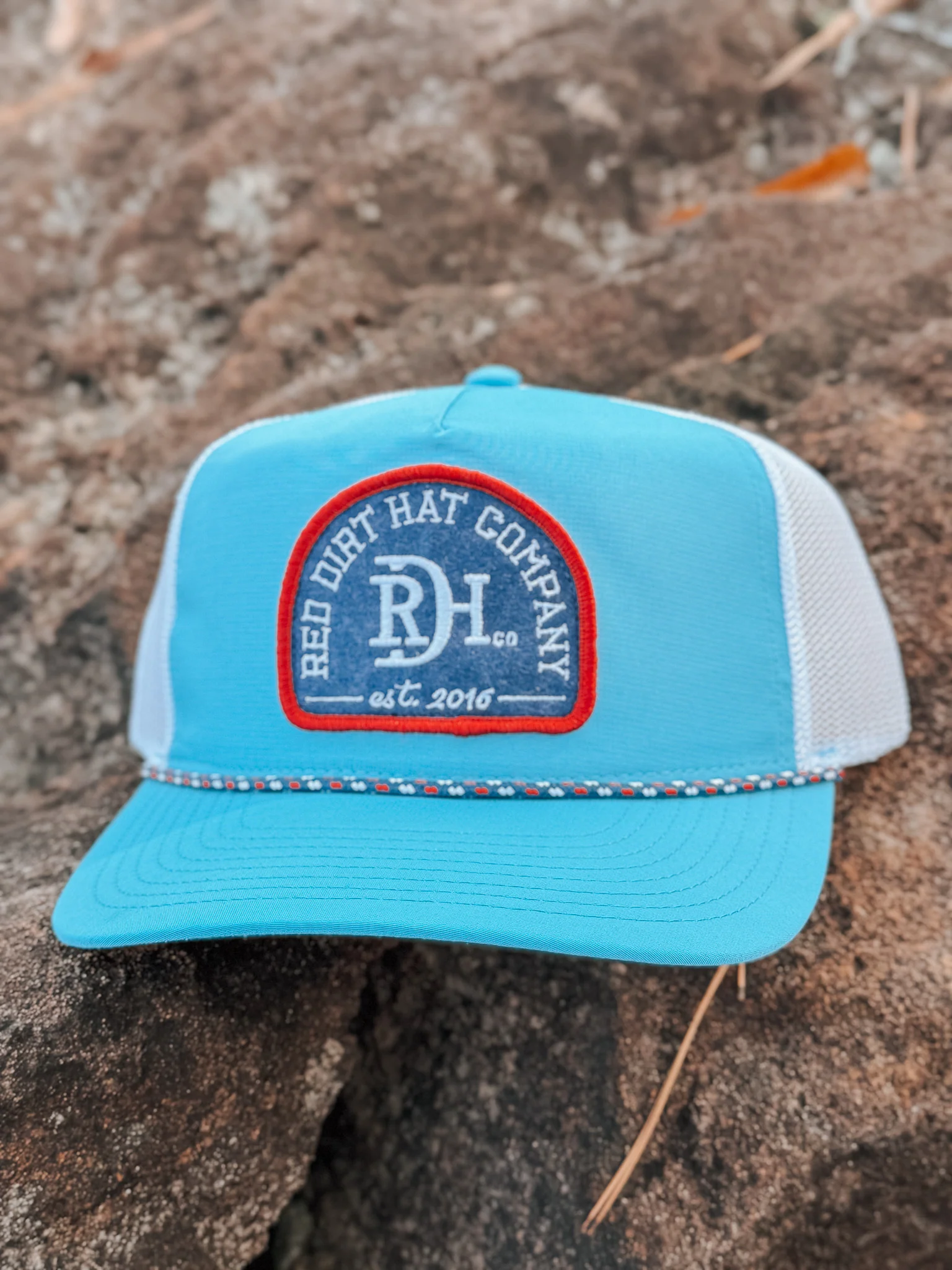 Red Dirt Hat Co. Seal Blue/White Rope Cap - Image 2
