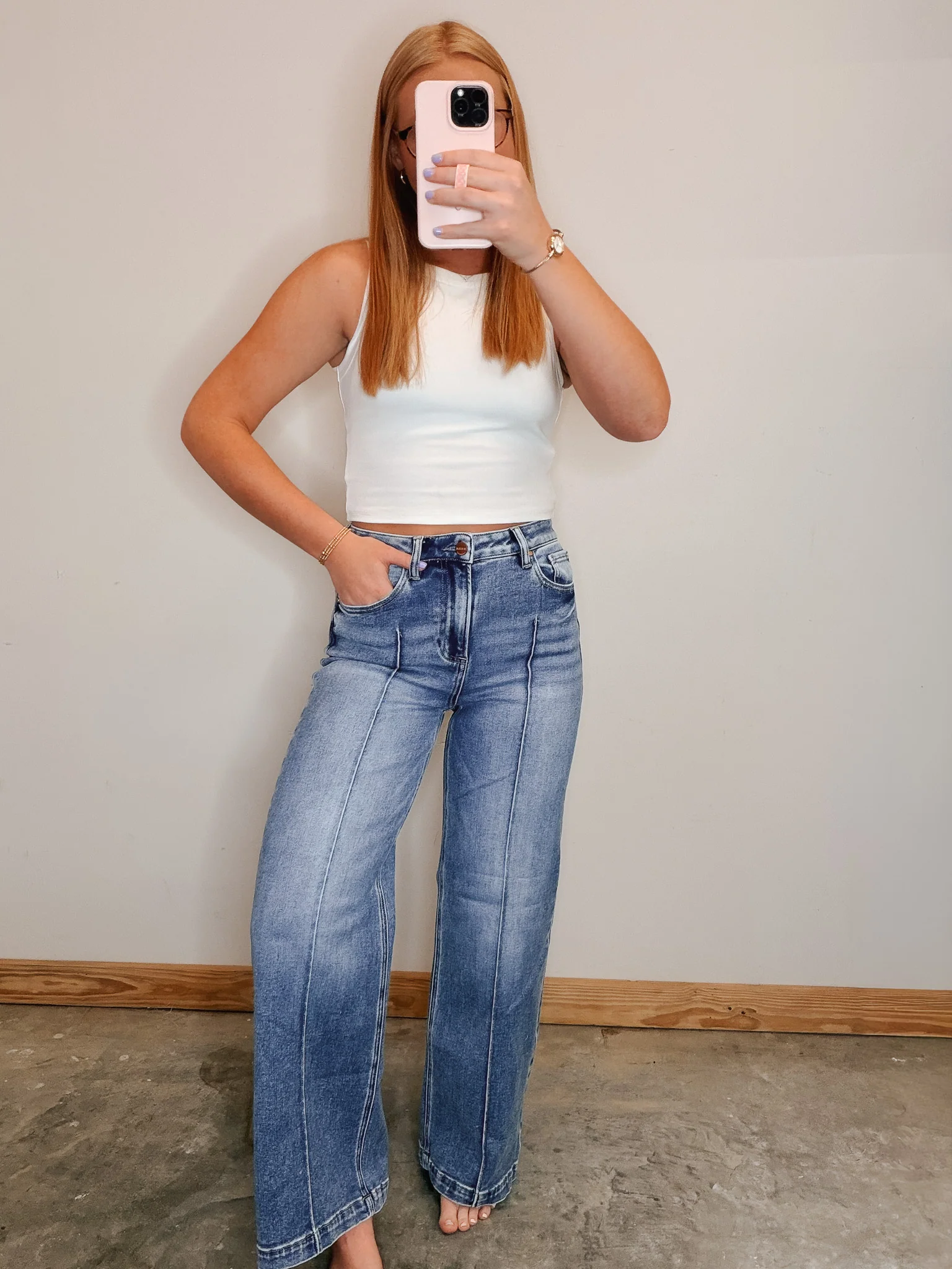 The Raye High Waisted Pintuck Jeans - Image 2