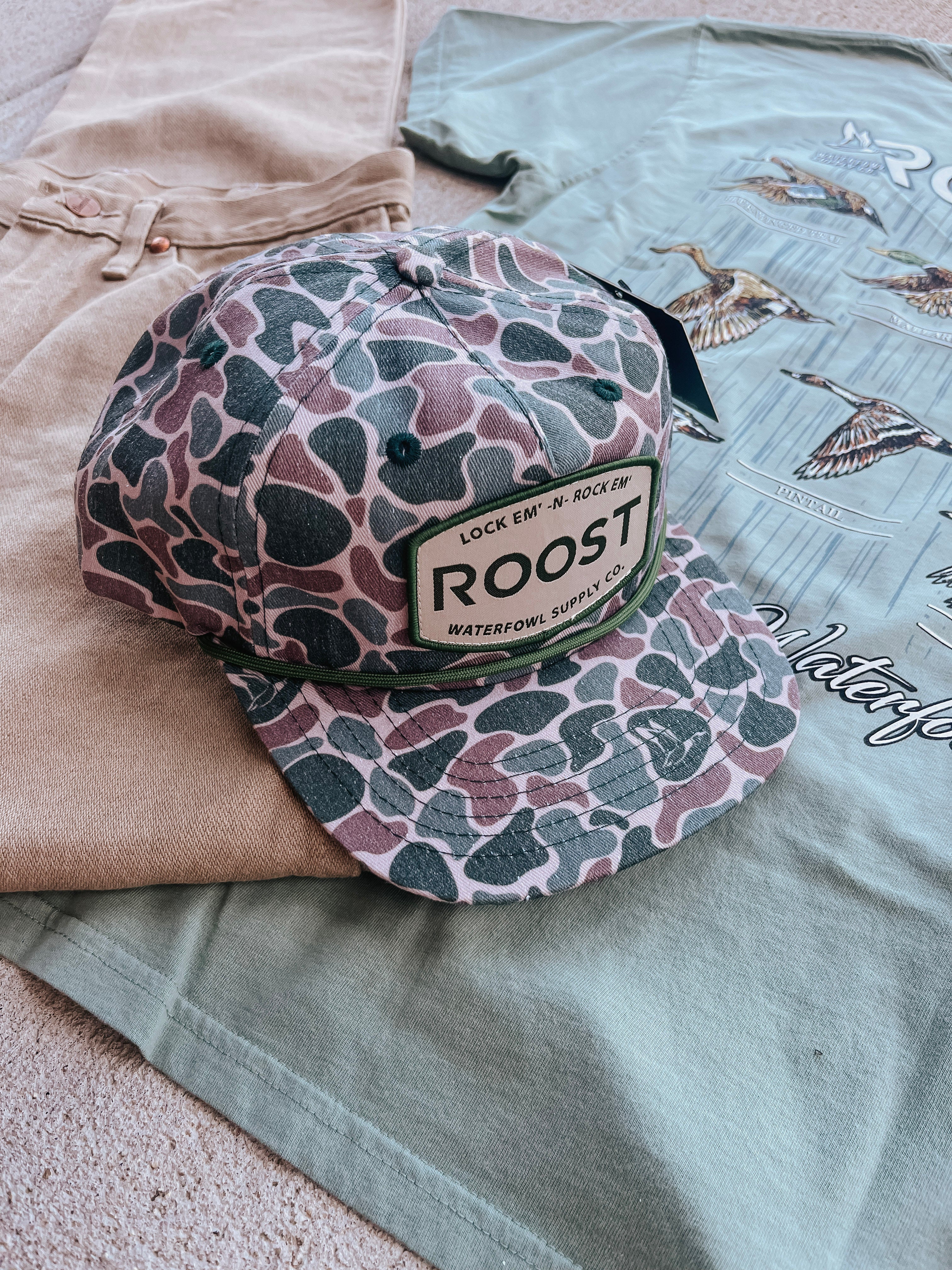 Roost Old School Camo Patch Cap - Image 6
