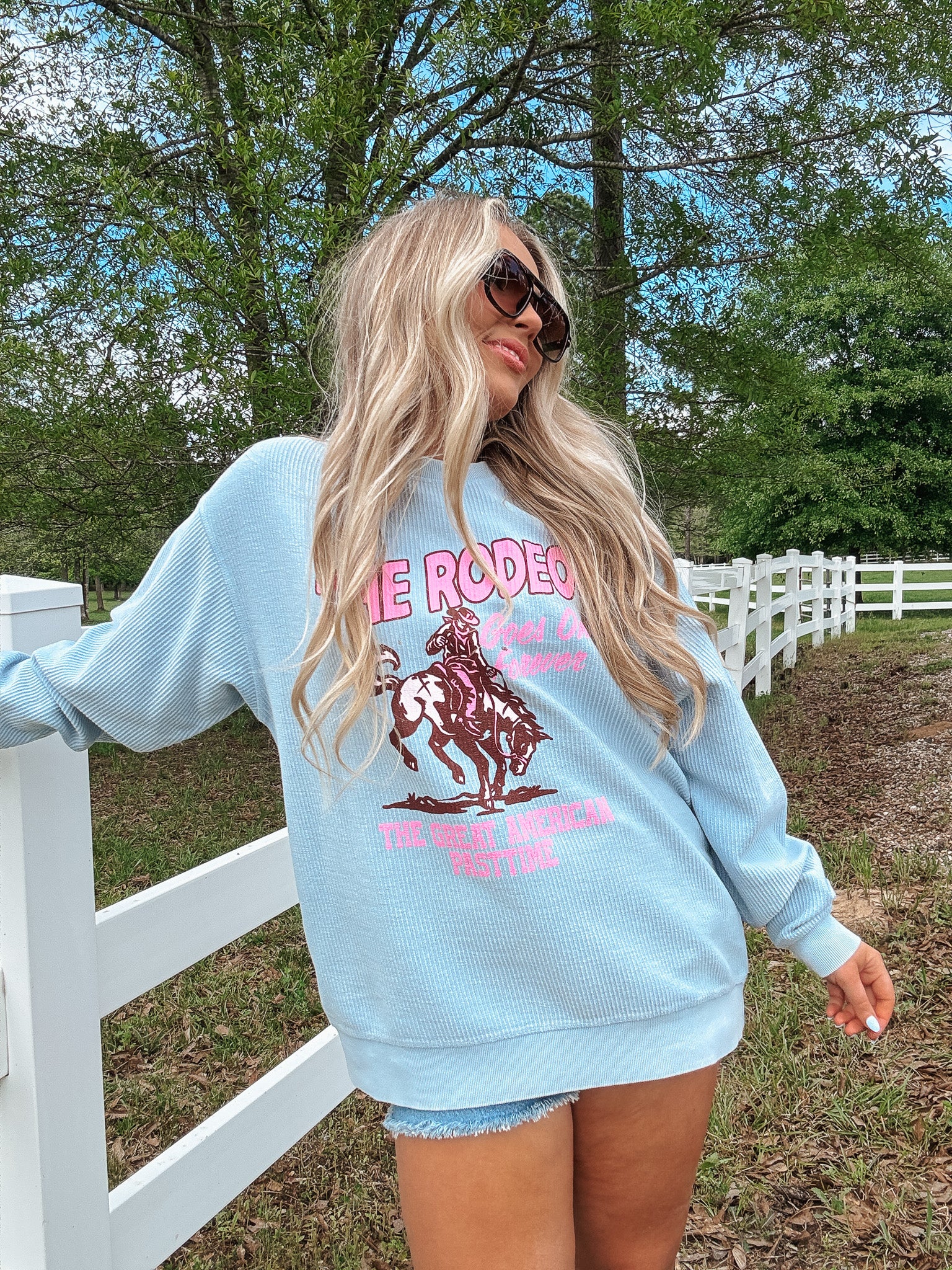 Rodeo Forever Corded Sweatshirt