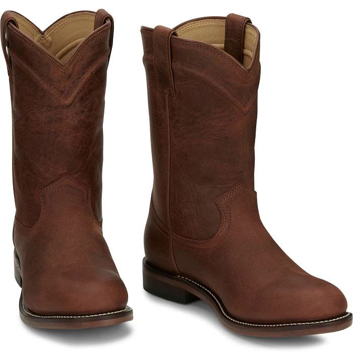 JUSTIN MEN'S BRASWELL 10" ROPER BOOTS