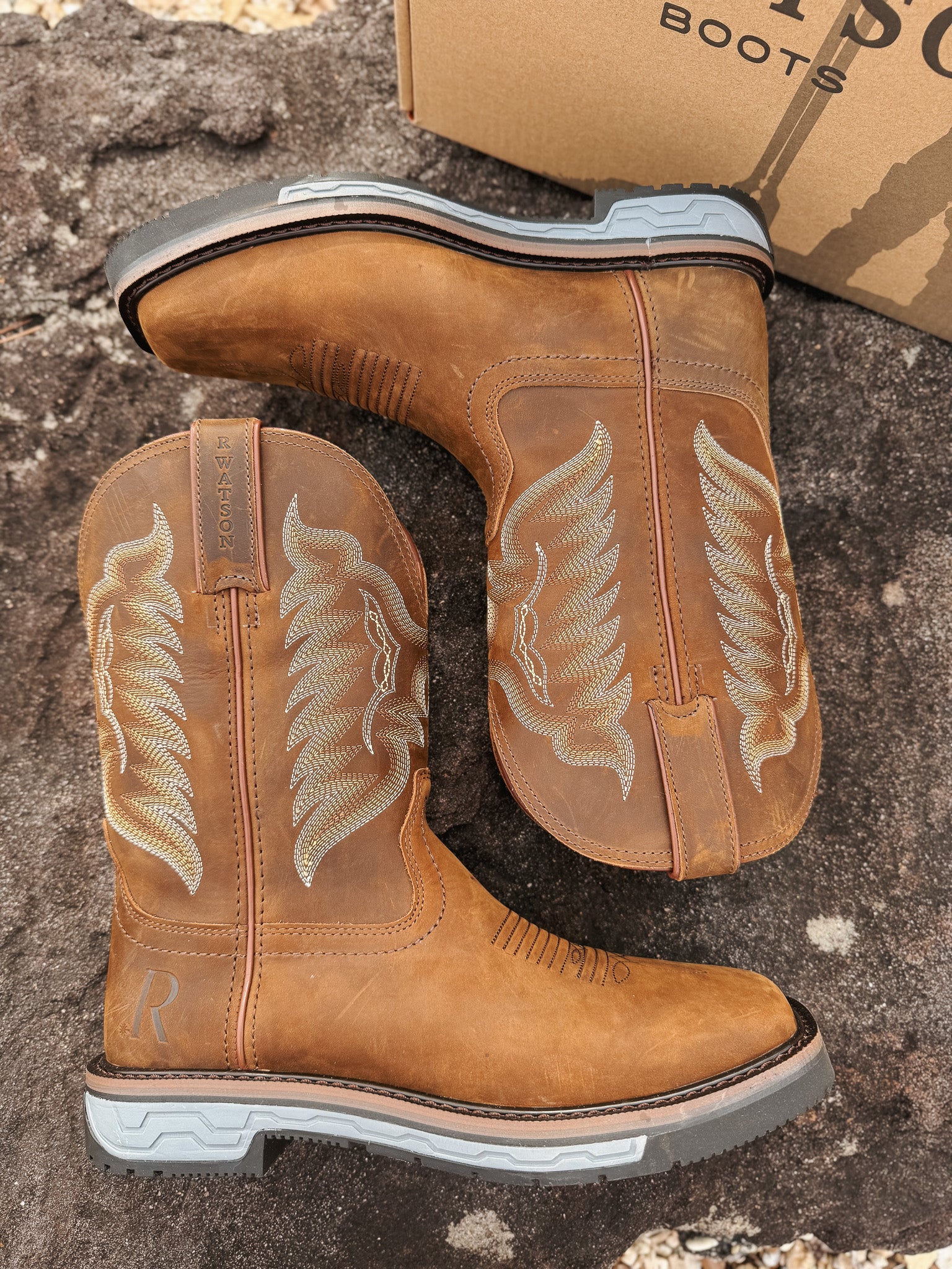 Men's R. Watson Crazy House Cowhide Work Boots - Image 3