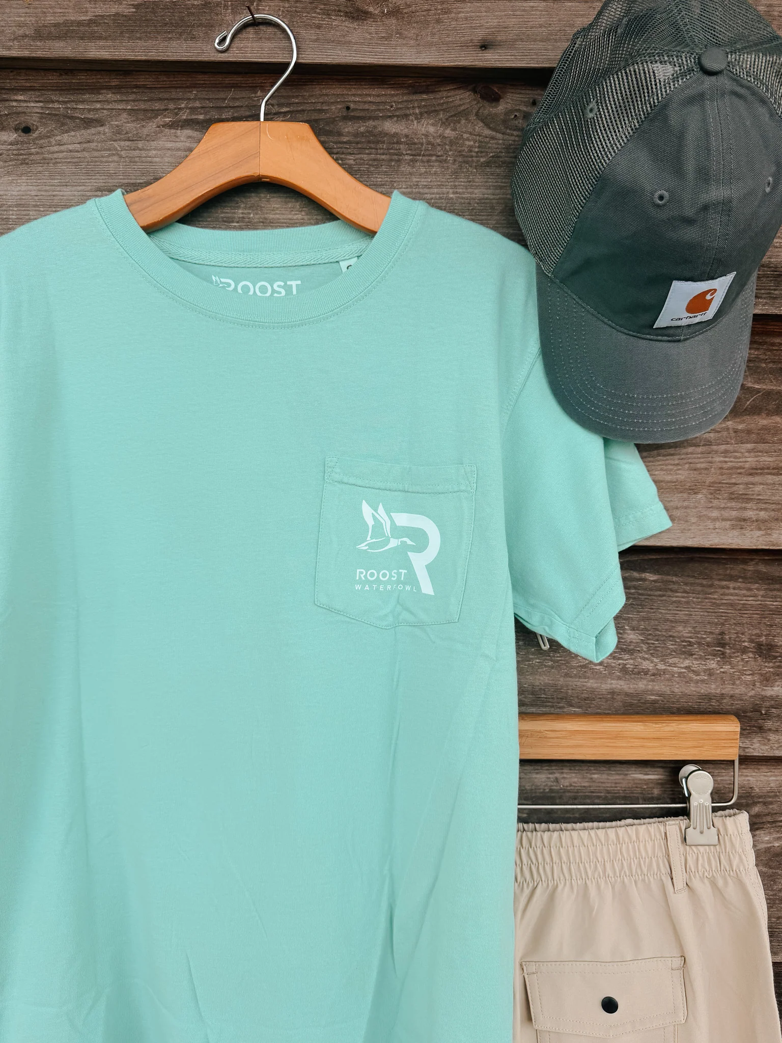 Roost Stealth Mode T-Shirt in Mint - Image 5