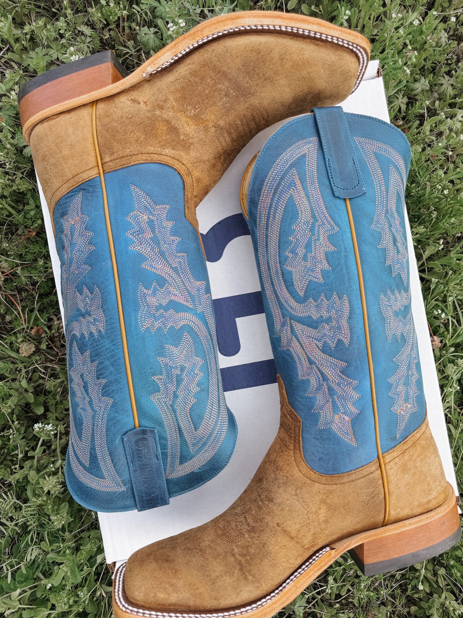 Men's Anderson Bean Sky Blue Avatar Bison Boots - Image 2