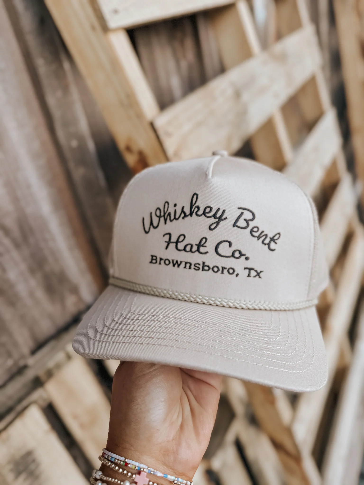Whiskey Bent Hat Co. The Sale Barn Cap in Tan