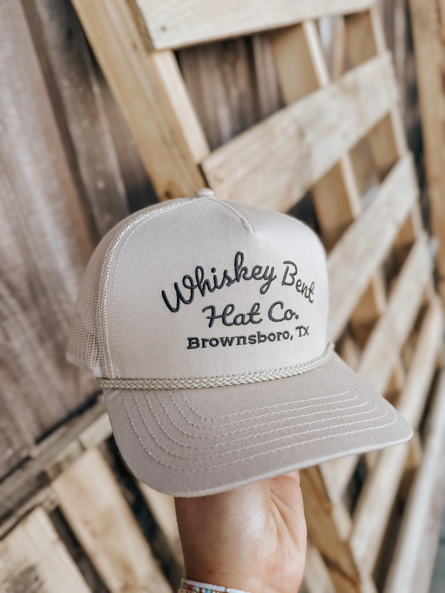 Whiskey Bent Hat Co. The Sale Barn Cap in Tan - Image 4