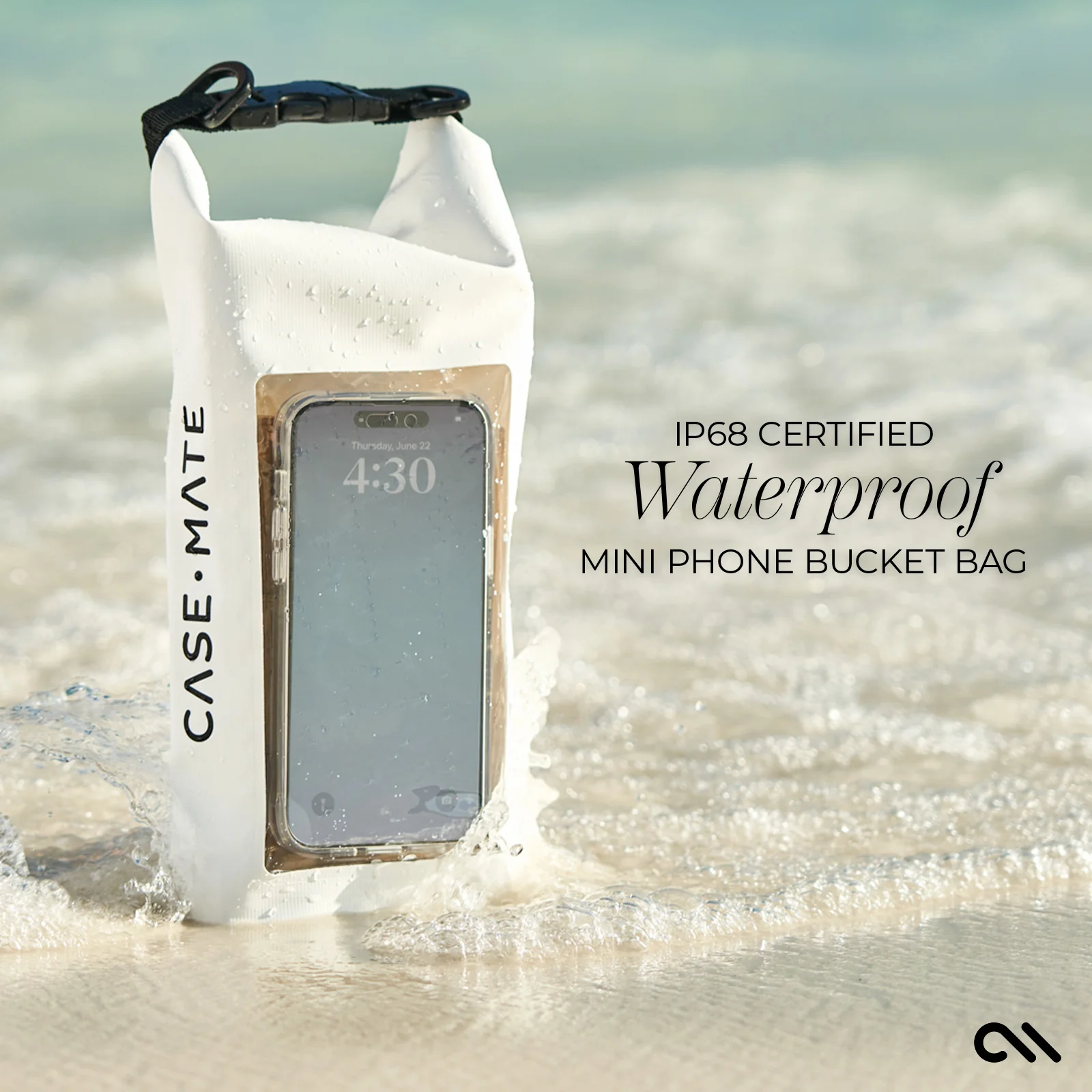 Case-Mate Waterproof Phone 2L Bucket Bag - Sand Dollar - Image 3