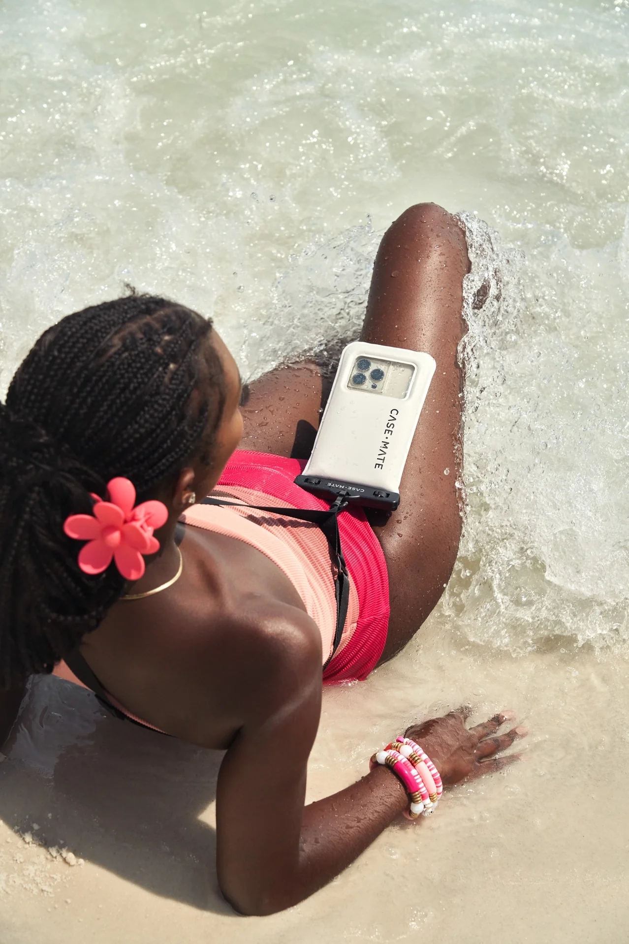 Waterproof Floating Phone Pouch - Sand Dollar - Image 4