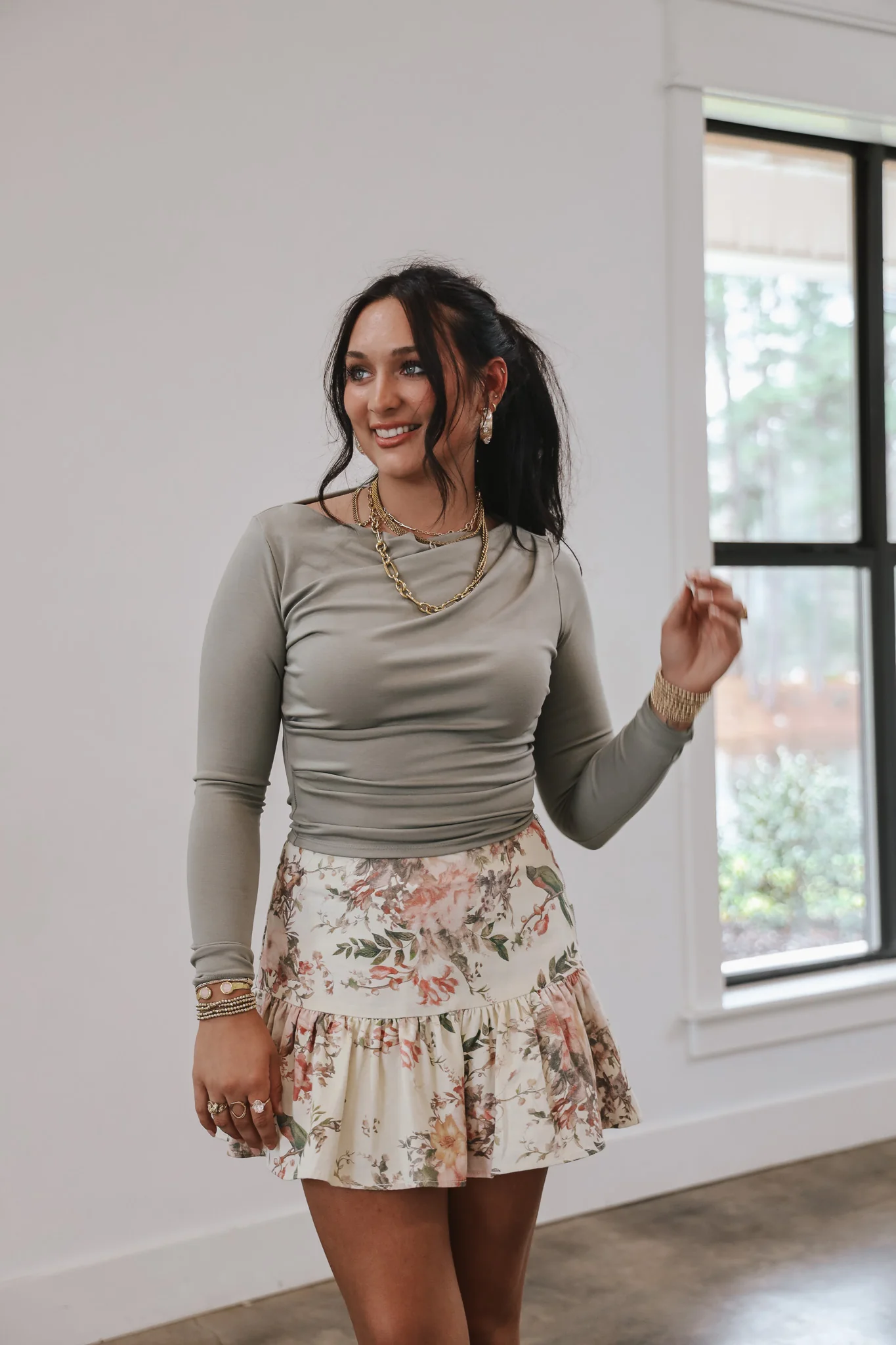 Spring Ready Floral Skirt