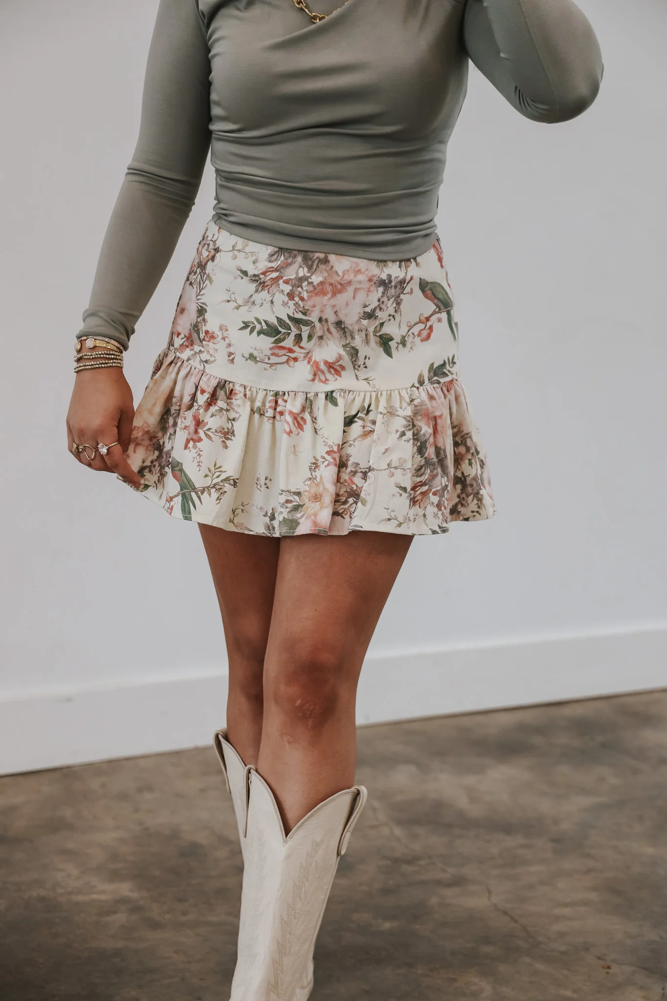 Spring Ready Floral Skirt - Image 5