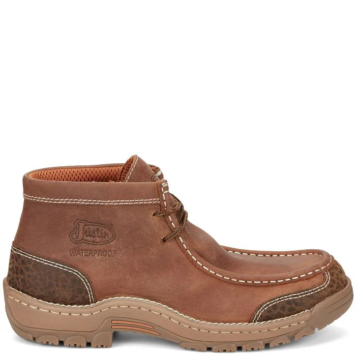 MEN'S JUSTIN CRAFTON 4" WATERPROOF WORK SHOE - Image 3