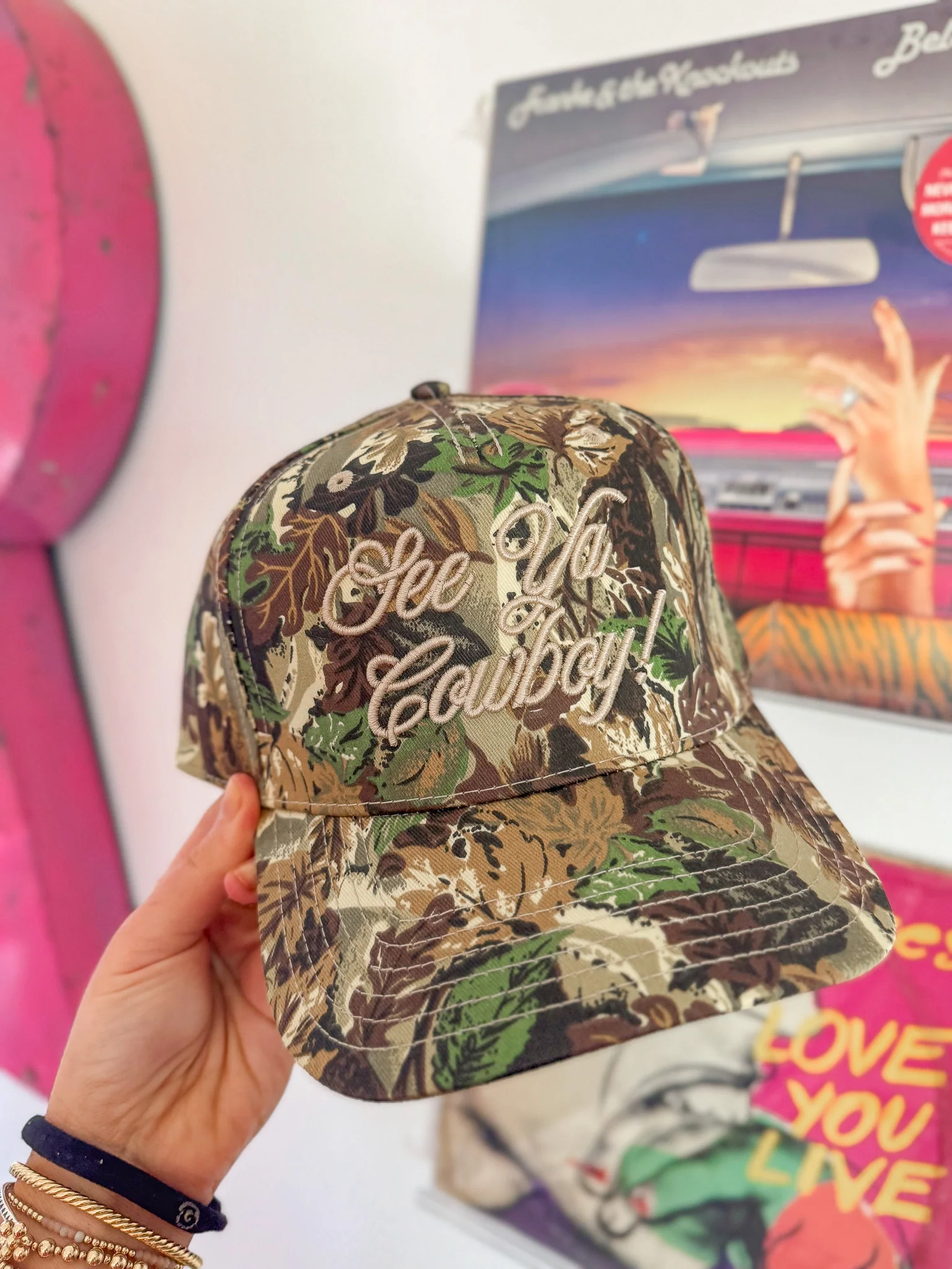 See Ya Cowboy! Camo Trucker Hat - Image 3