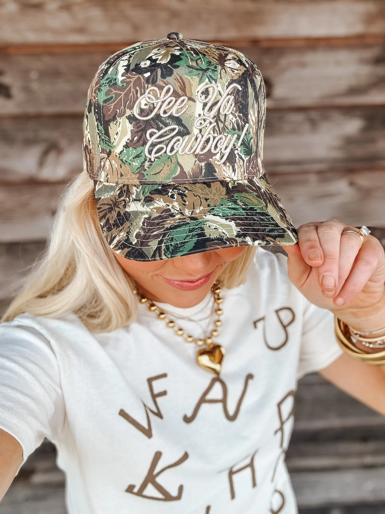See Ya Cowboy! Camo Trucker Hat - Image 8