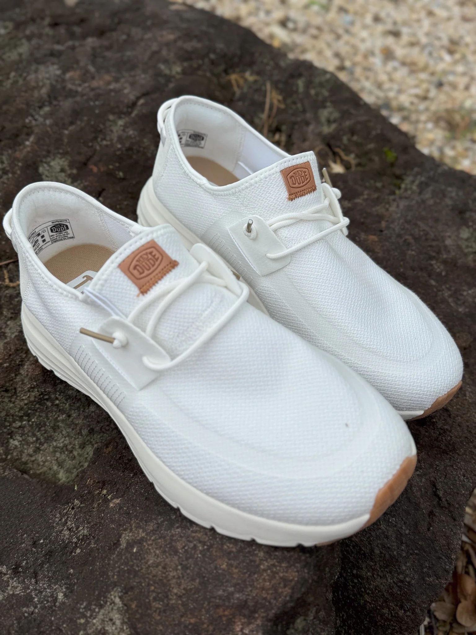 **tagged wrong**Men's Hey Dude Sirocco Neutrals White/White - Image 10