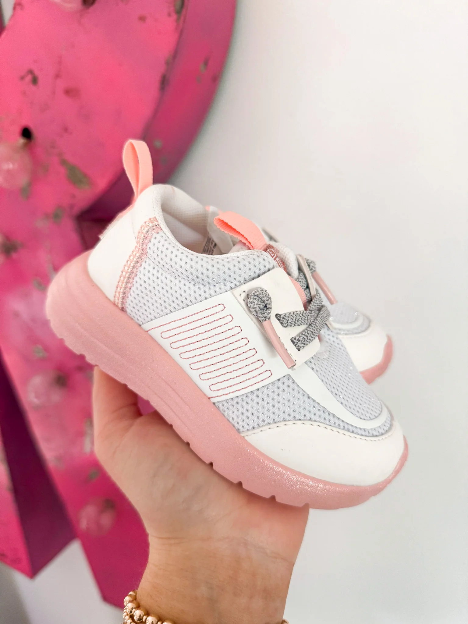 Toddler Hey Dude Sirocco Play Pastel Ombre in White/Pink - Image 15