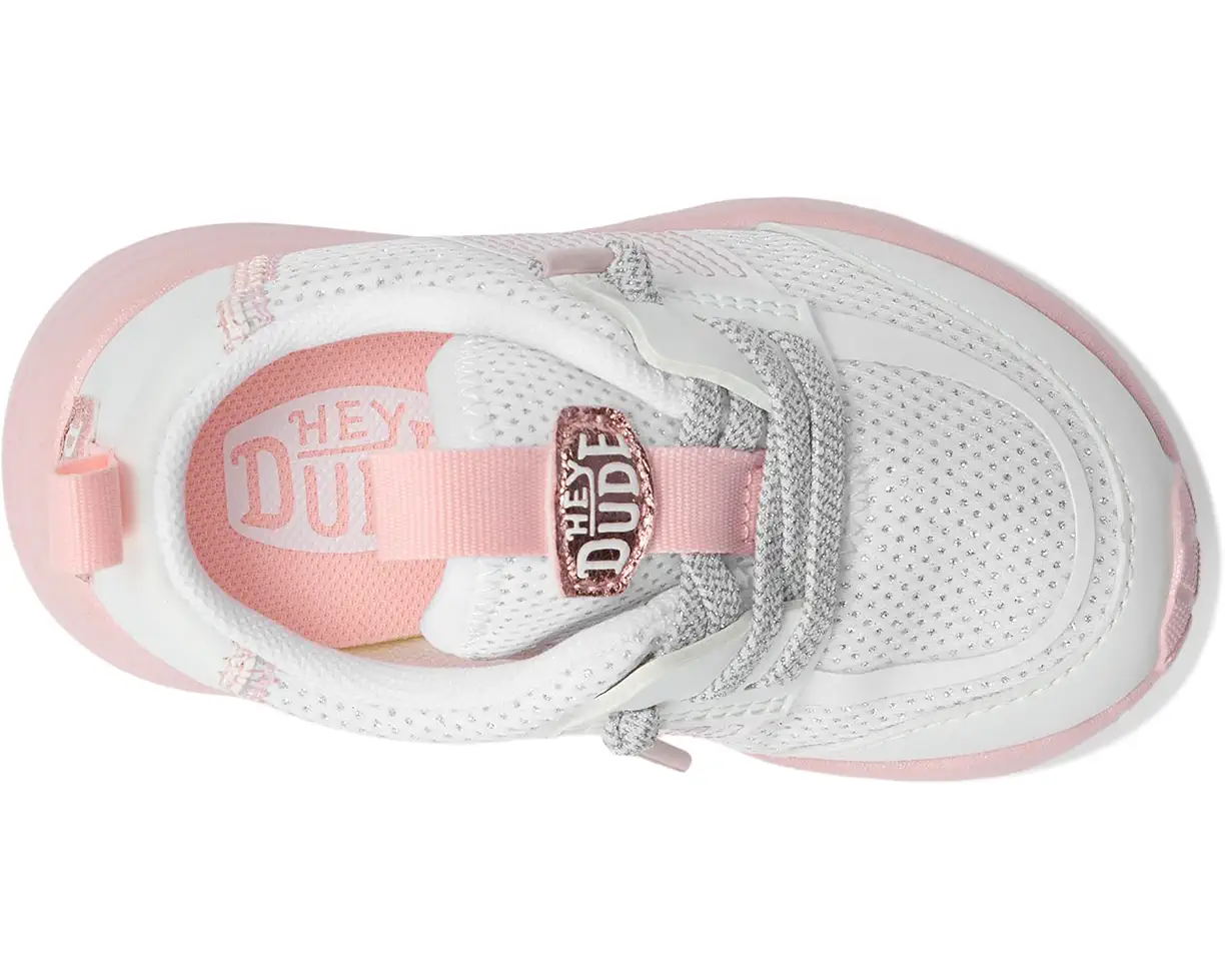 Youth Hey Dude Sirocco Play Pastel Ombre in White/Pink - Image 8