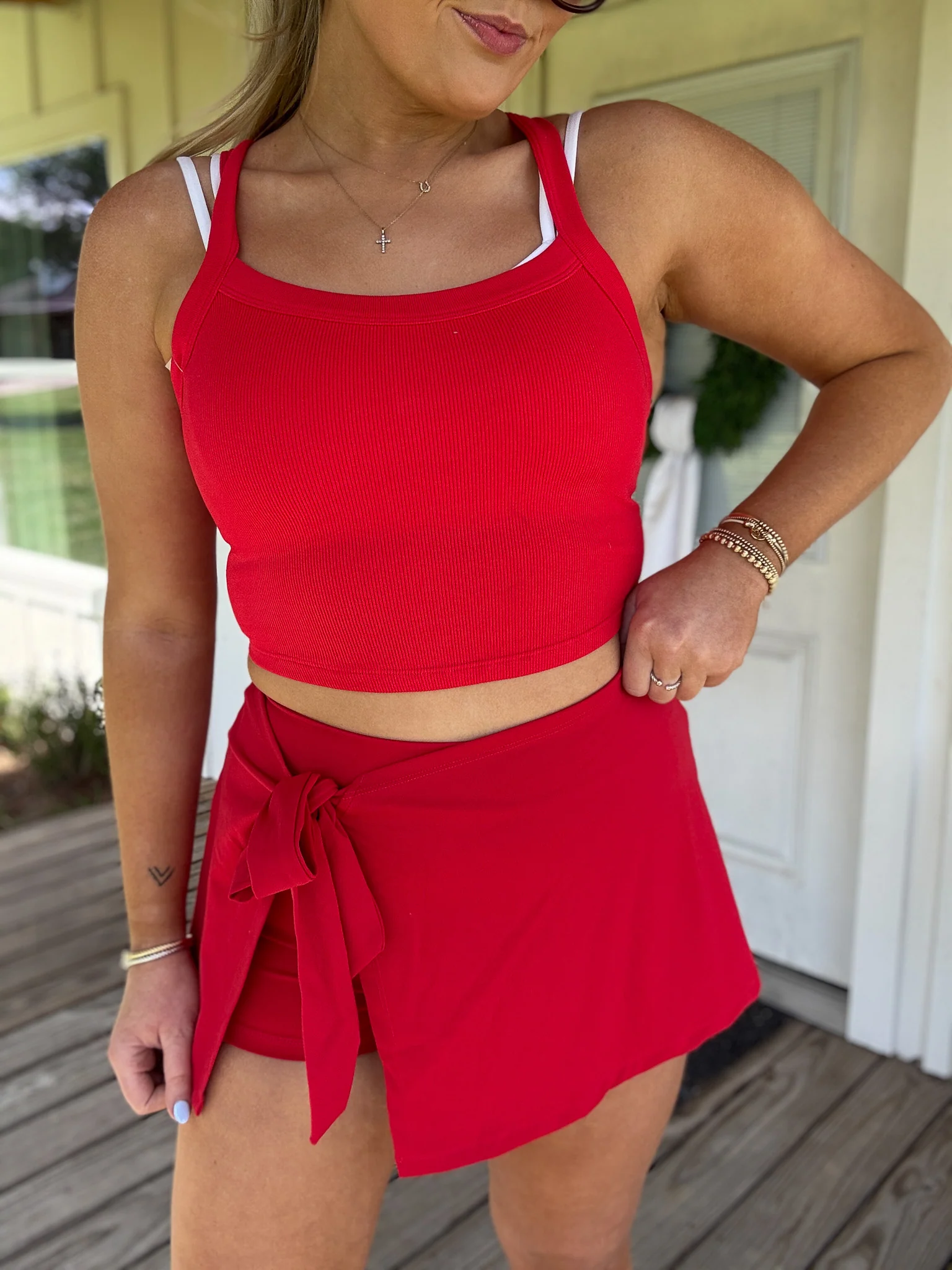 Sweet Swing Skort in Red - Image 5