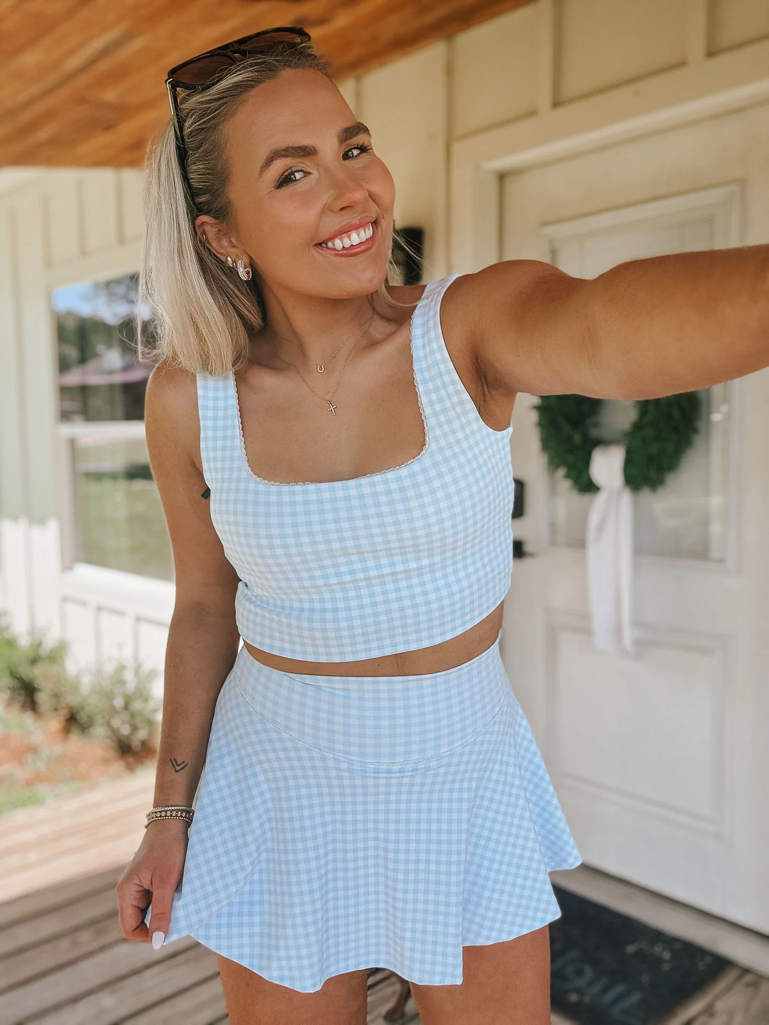 Feeling Sweet Plaid Skort - Image 4