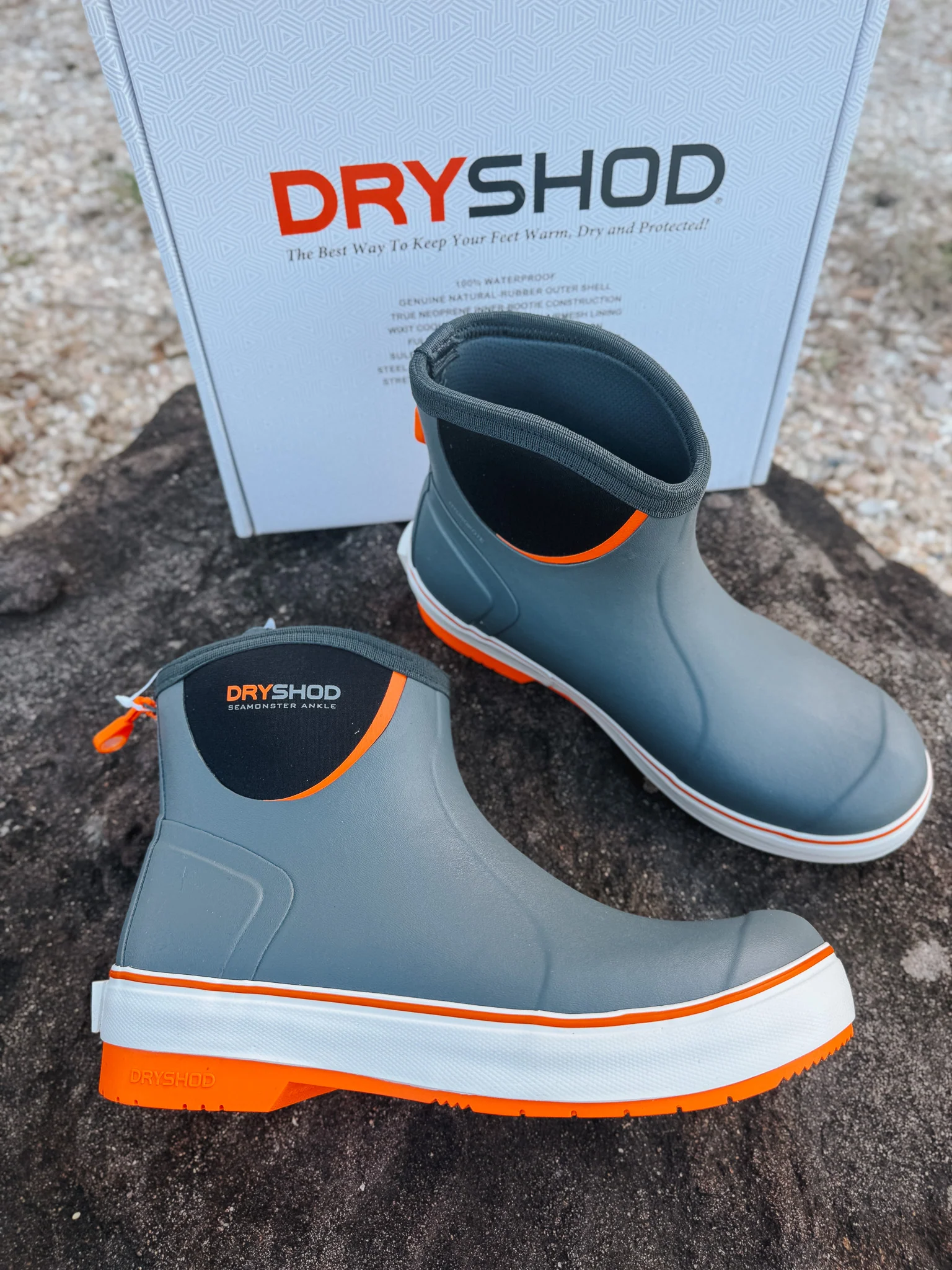 Men's Dryshod Seamonster FLX Ankle Grey - Image 6