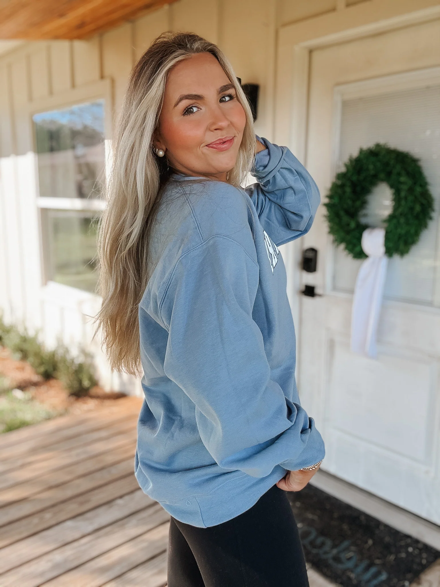 Boot Country Stone Blue Sweatshirt - Image 4