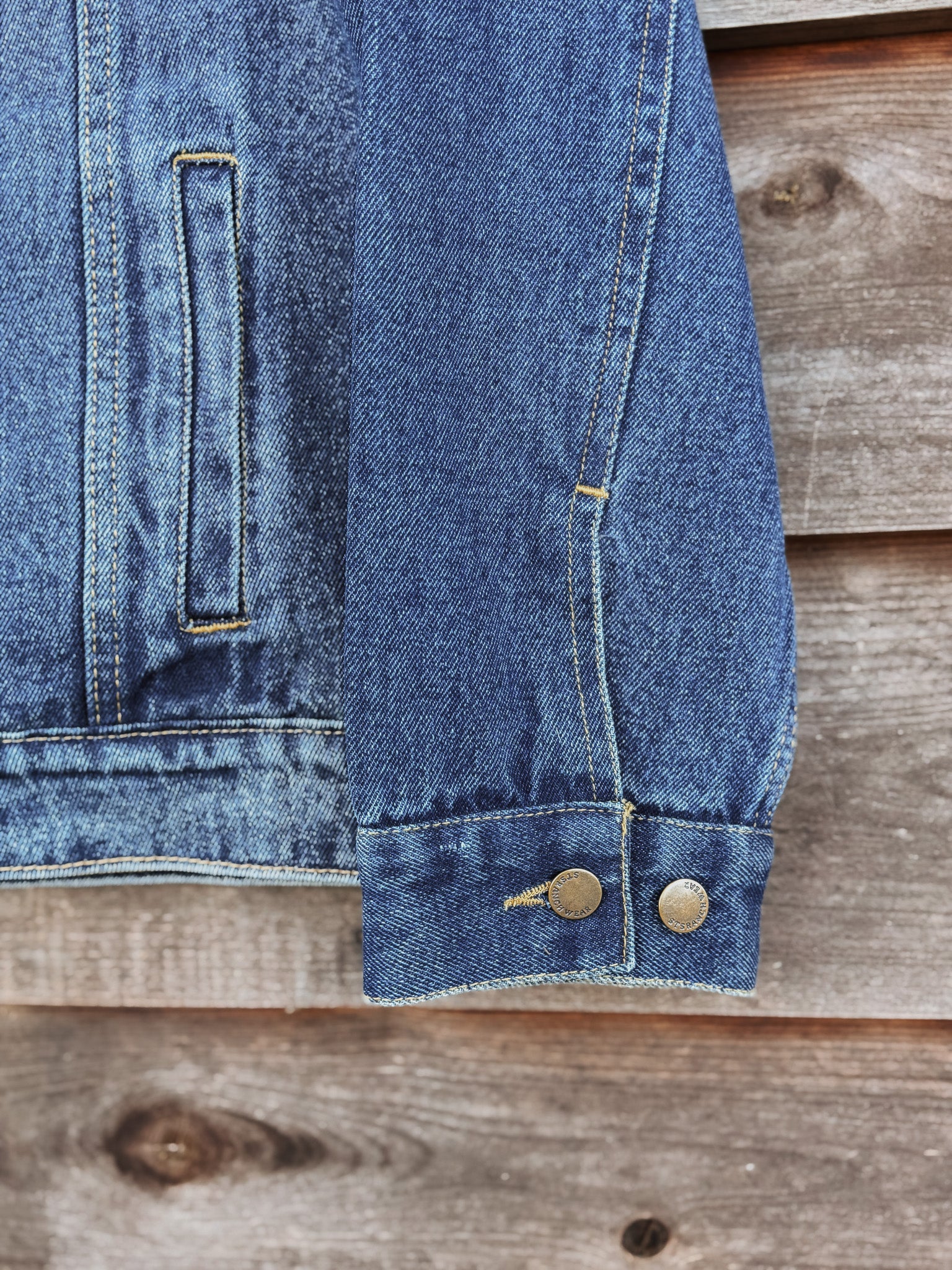 STS Ranchwear Price Wool Lined Denim Jacket - Image 11