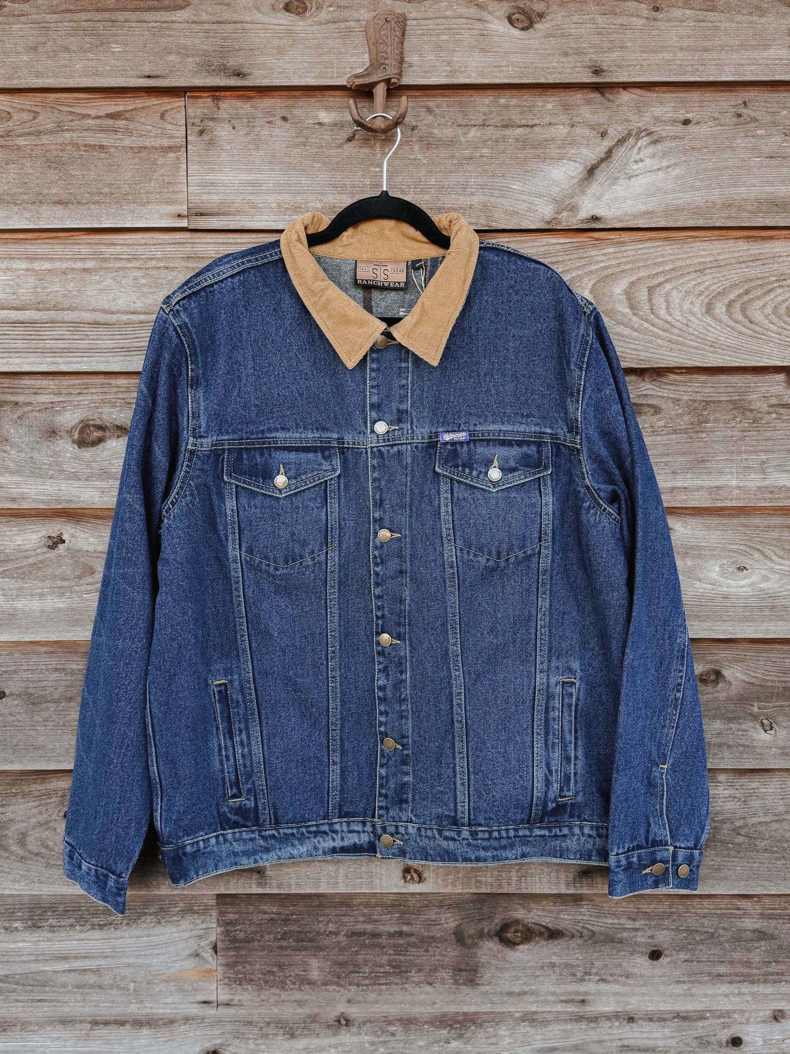 STS Ranchwear Price Wool Lined Denim Jacket - Image 4
